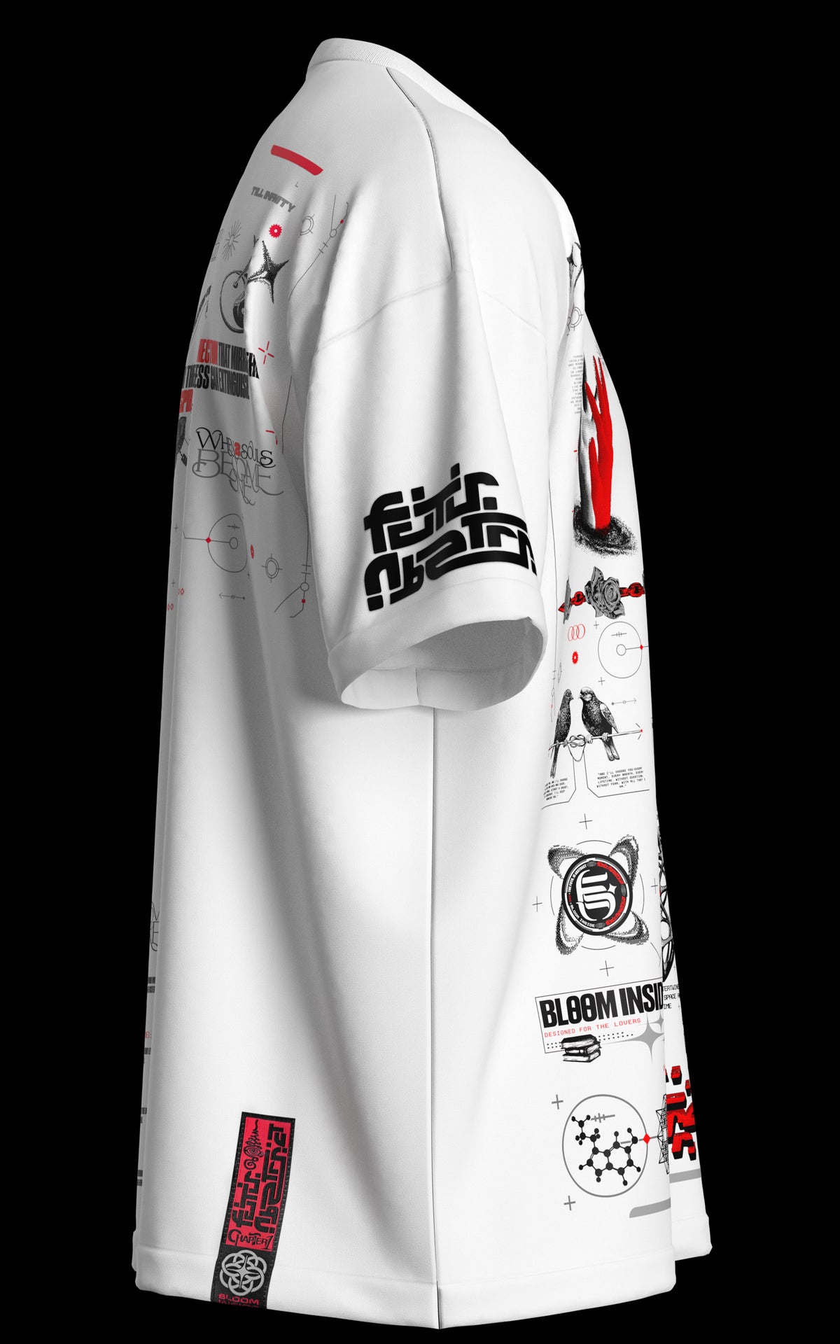 TIL_INFINITY V1 :: WHITE TEE // 260gsm