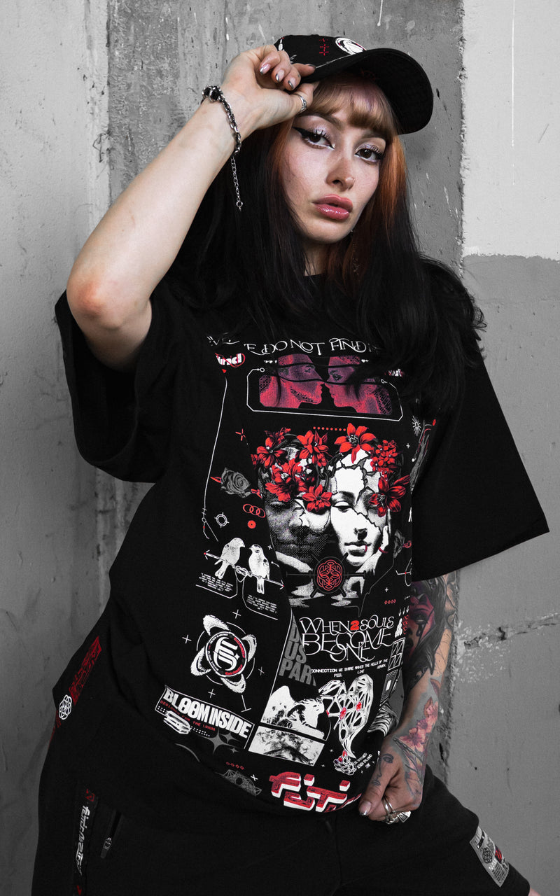 TIL_INFINITY V2 :: BLK TEE // 260gsm