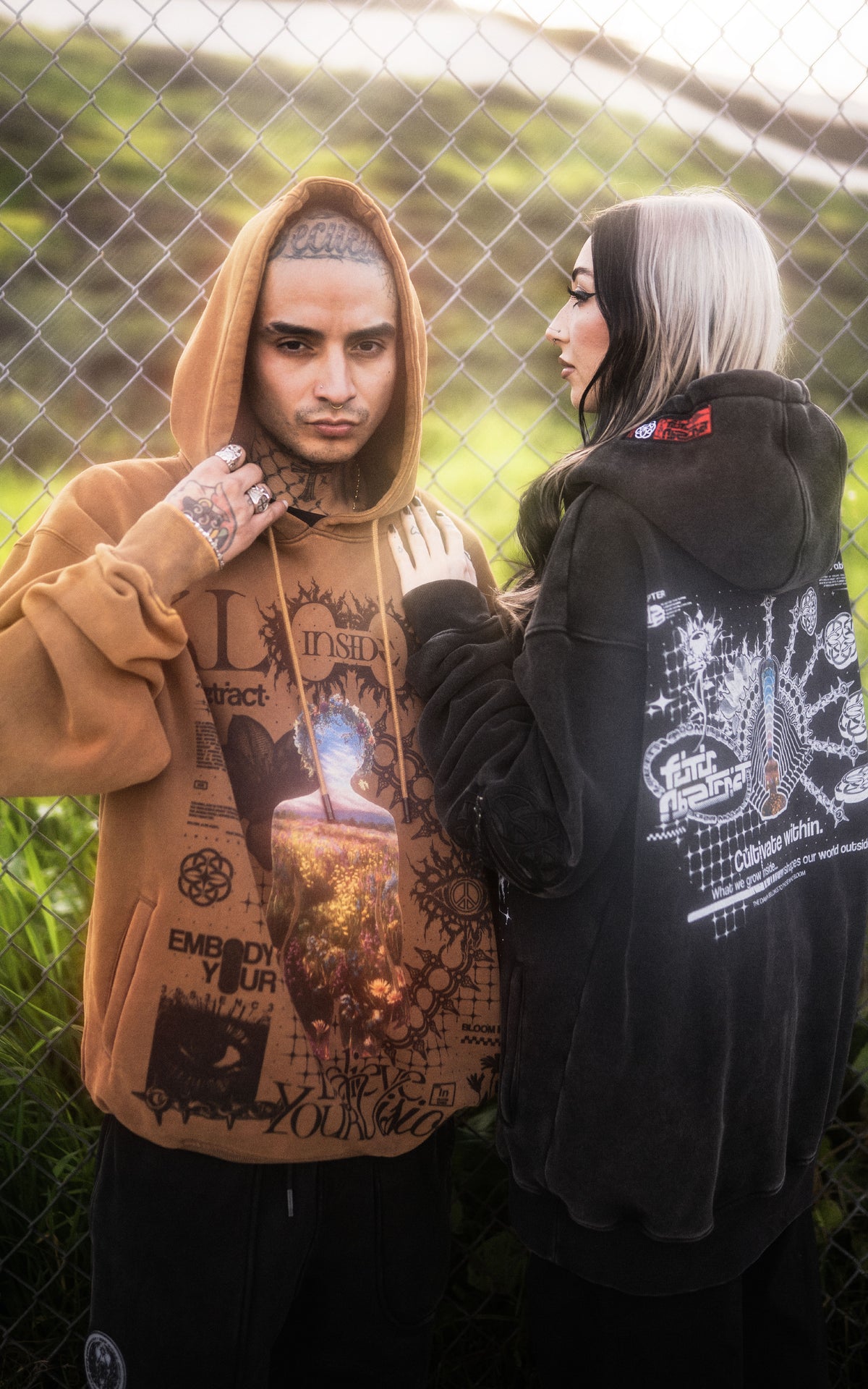 BLOOM_INSIDE [V1] :: STONEWASH HOODIE // 330gsm