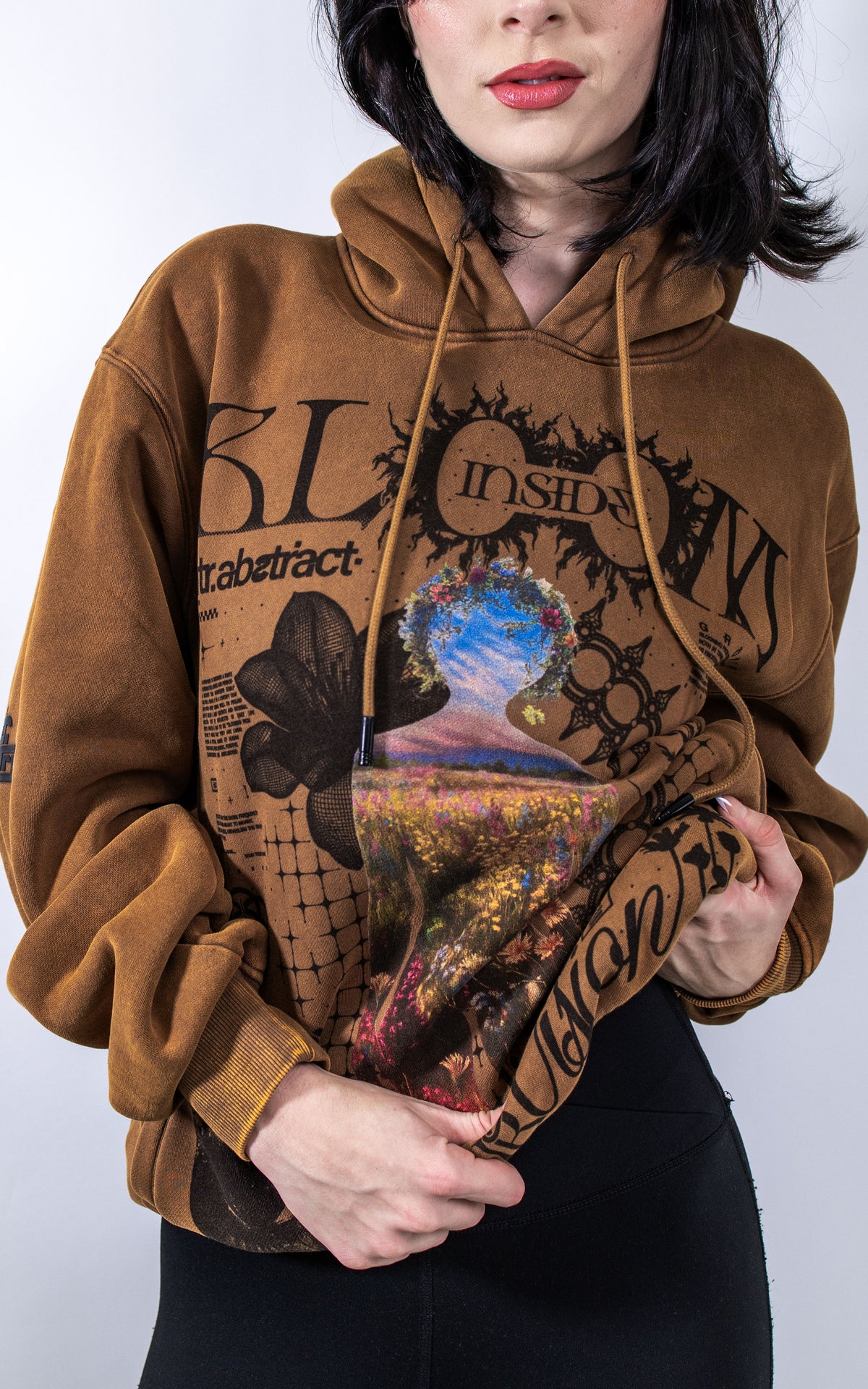 SHIPS 12.24 :: BLOOM_INSIDE [V1] :: STONEWASH HOODIE // 330gsm