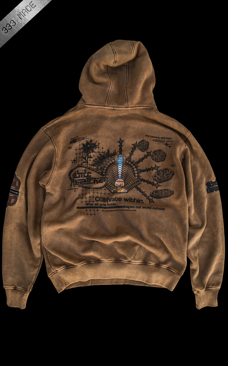 SHIPS 12.24 :: BLOOM_INSIDE [V1] :: STONEWASH HOODIE // 330gsm