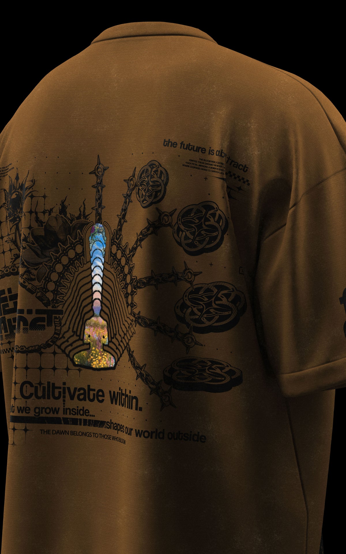 BLOOM_INSIDE [V1] :: STONEWASH TEE // 260gsm