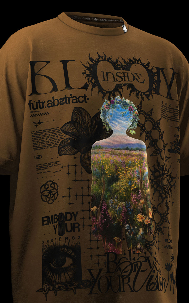 BLOOM_INSIDE [V1] :: STONEWASH TEE // 260gsm