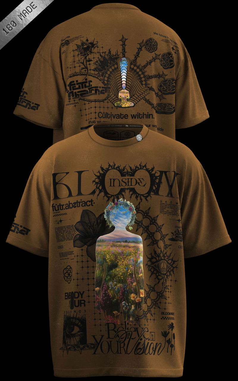 BLOOM_INSIDE [V1] :: STONEWASH TEE // 260gsm
