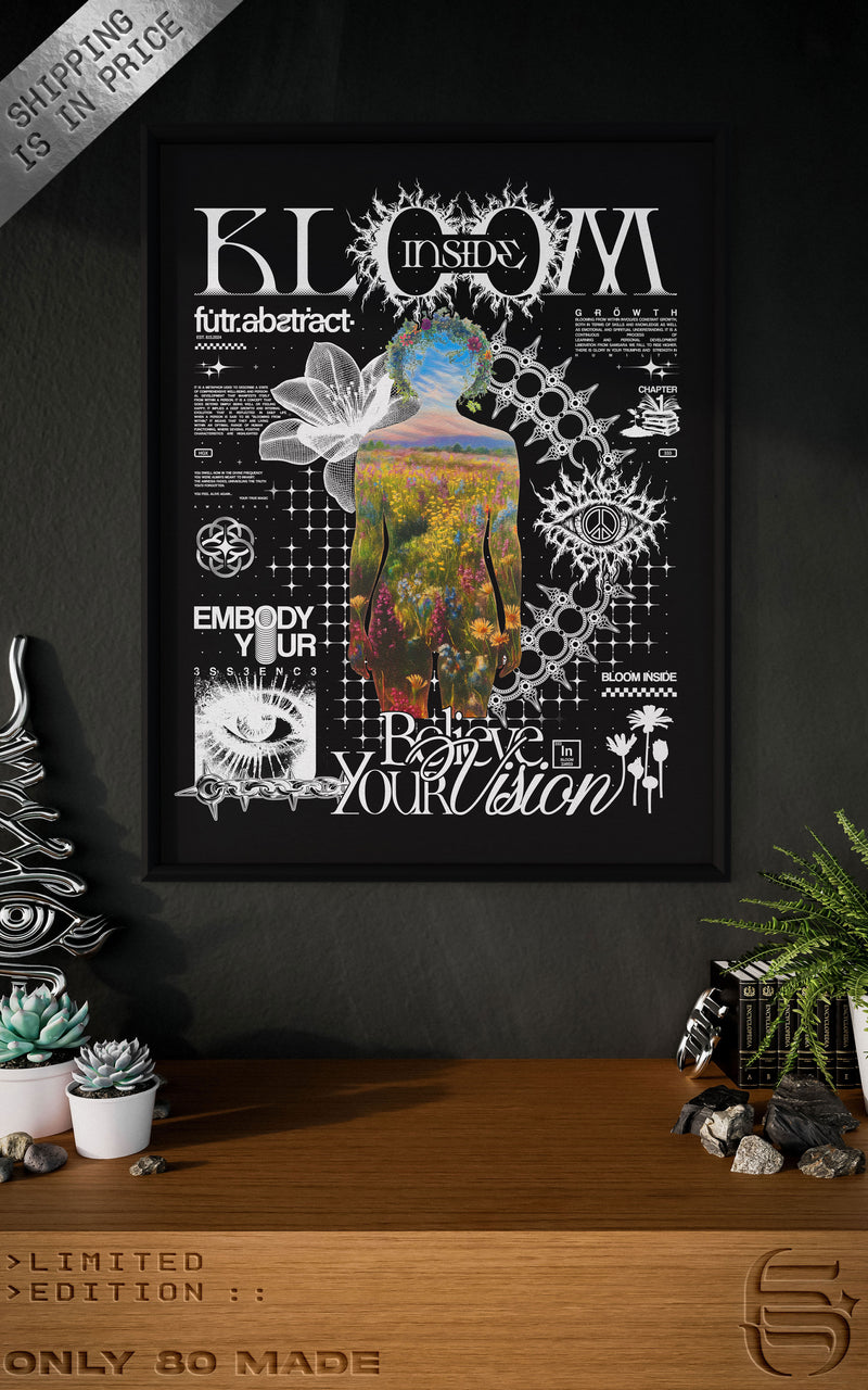 BLOOM_INSIDE [V1] :: FRAMED_CANVAS_ART