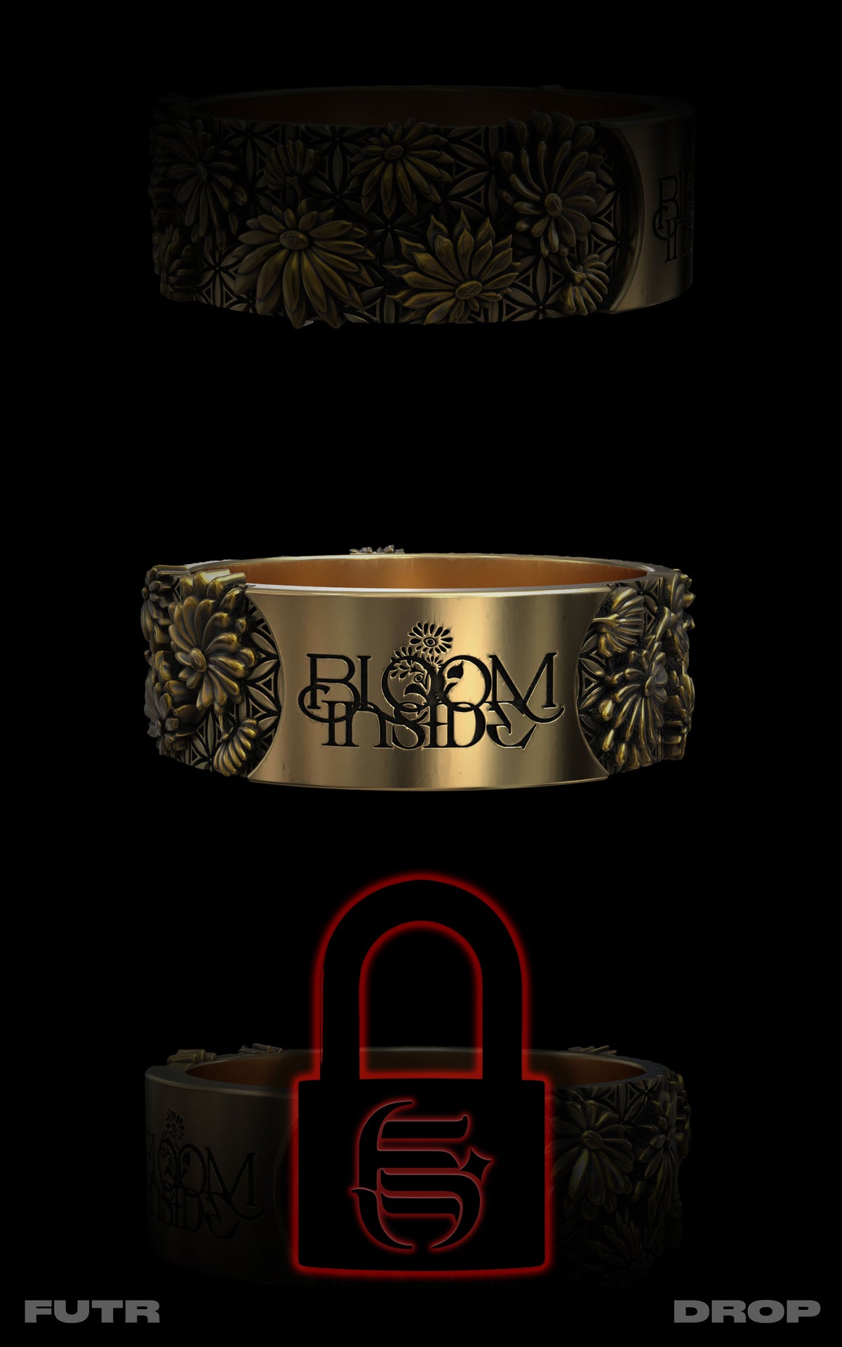 ART_IFACT_001 :: BLOOM_INSIDE RING // GOLD_ISSUE