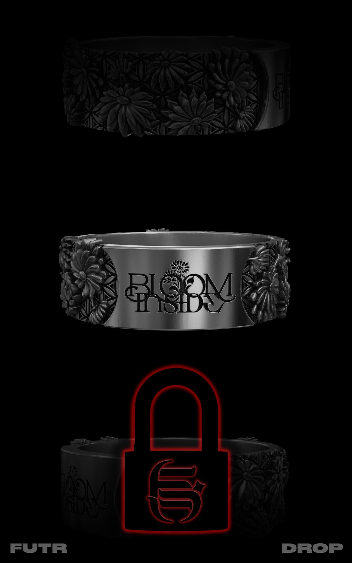 ART_IFACT_002 :: BLOOM_INSIDE RING // SILVER_ISSUE