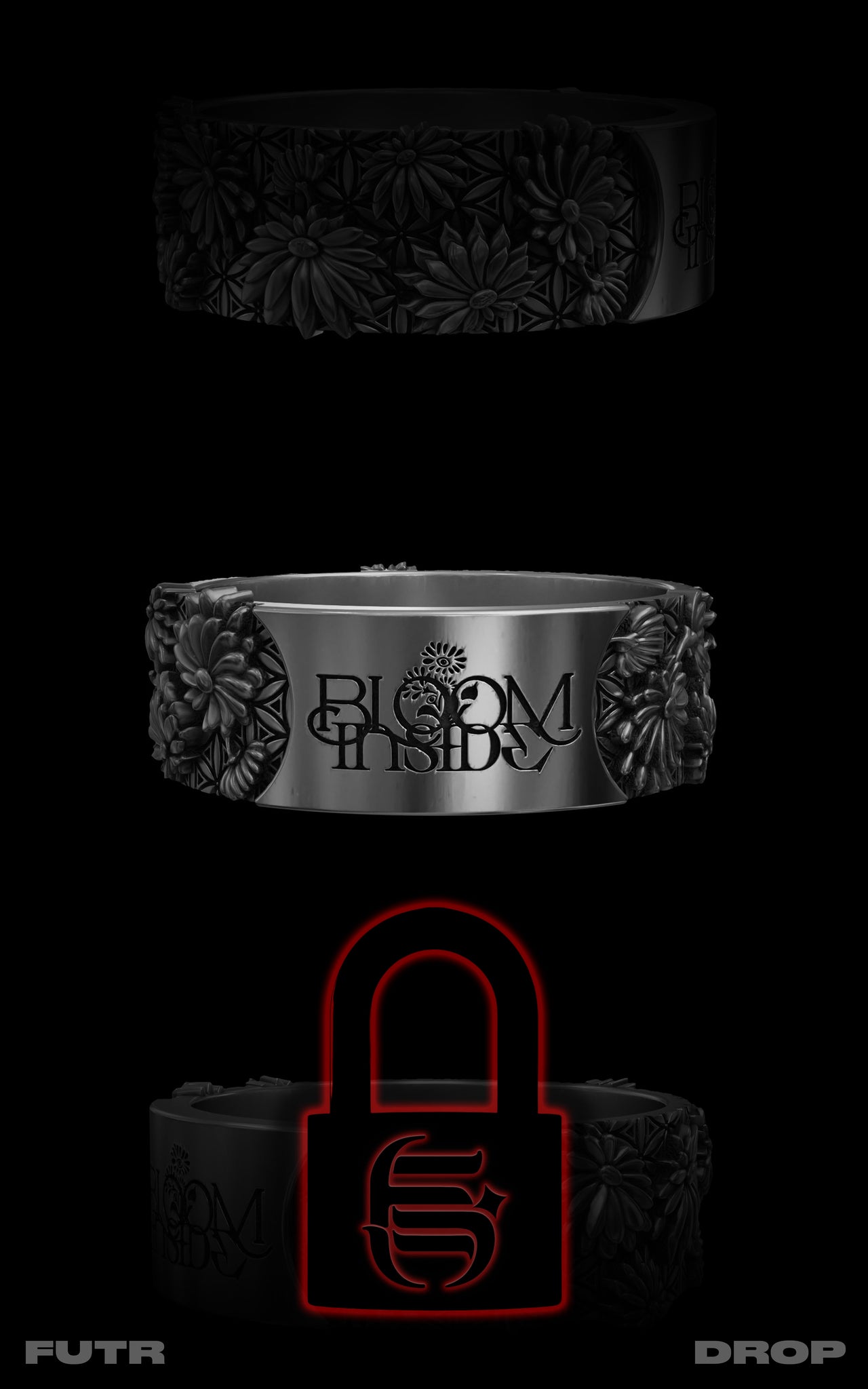 ART_IFACT_002 :: BLOOM_INSIDE RING // SILVER_ISSUE