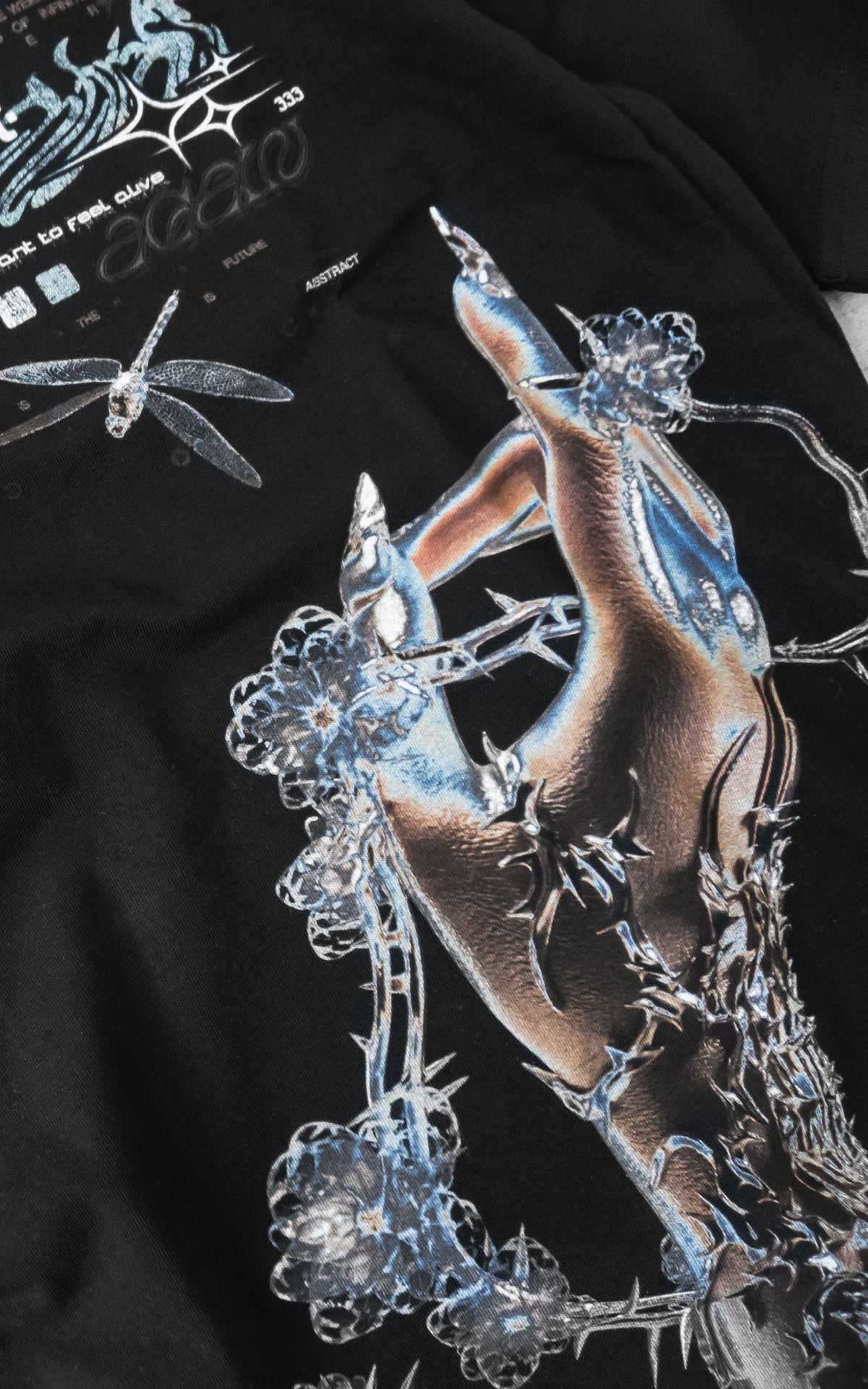 METAMORPHOSIS [ALIVE AGAIN] :: BLK TEE // 260gsm - Gallery image 3