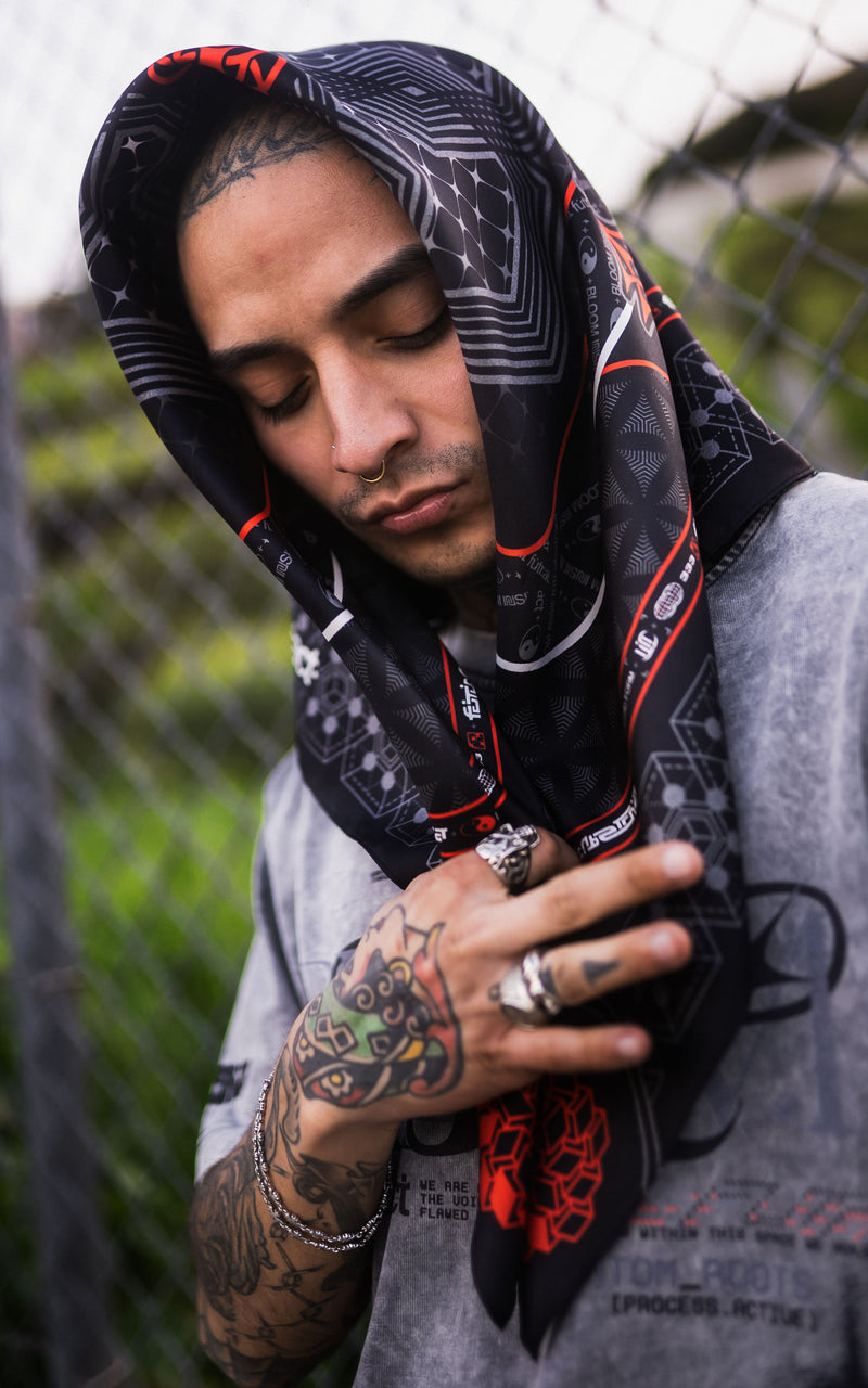 FUTR_01 BANDANA :: RED // 100% SILK