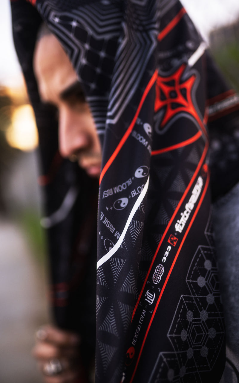 FUTR_01 BANDANA :: RED // 100% SILK