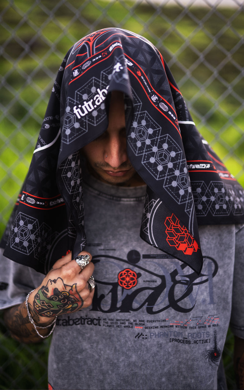 FUTR_01 BANDANA :: RED // 100% SILK