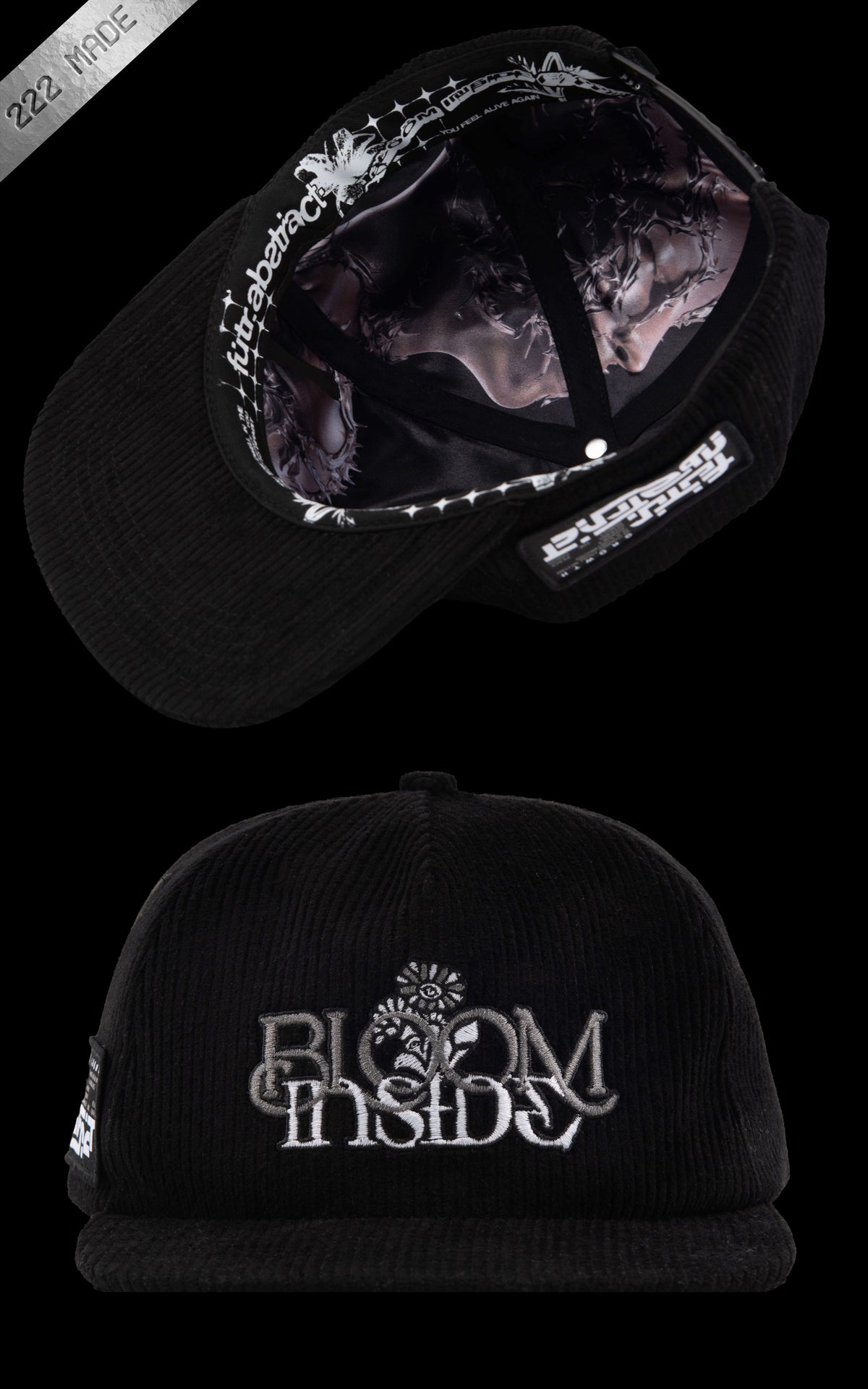 BLOOM_INSIDE [V1] :: BLK // CORDUROY_HAT