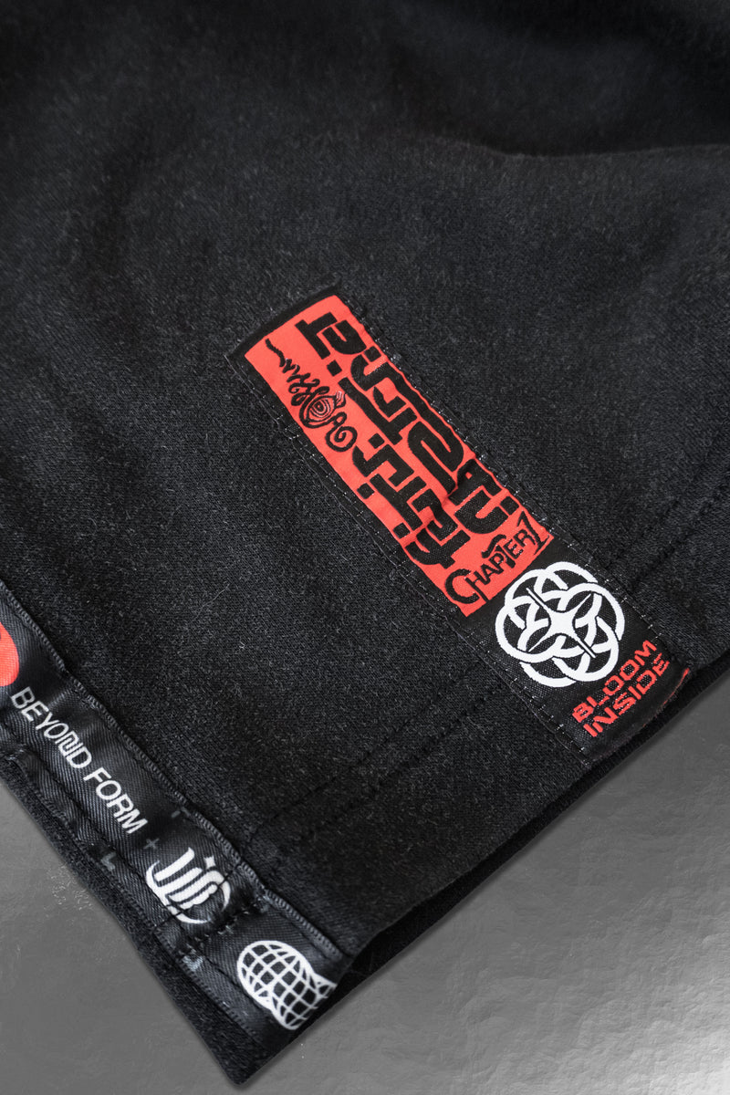 BEYOND_FORM [V1] :: ACIDWASH.SHORTS // above-knee fit 340GSM - Gallery image 2