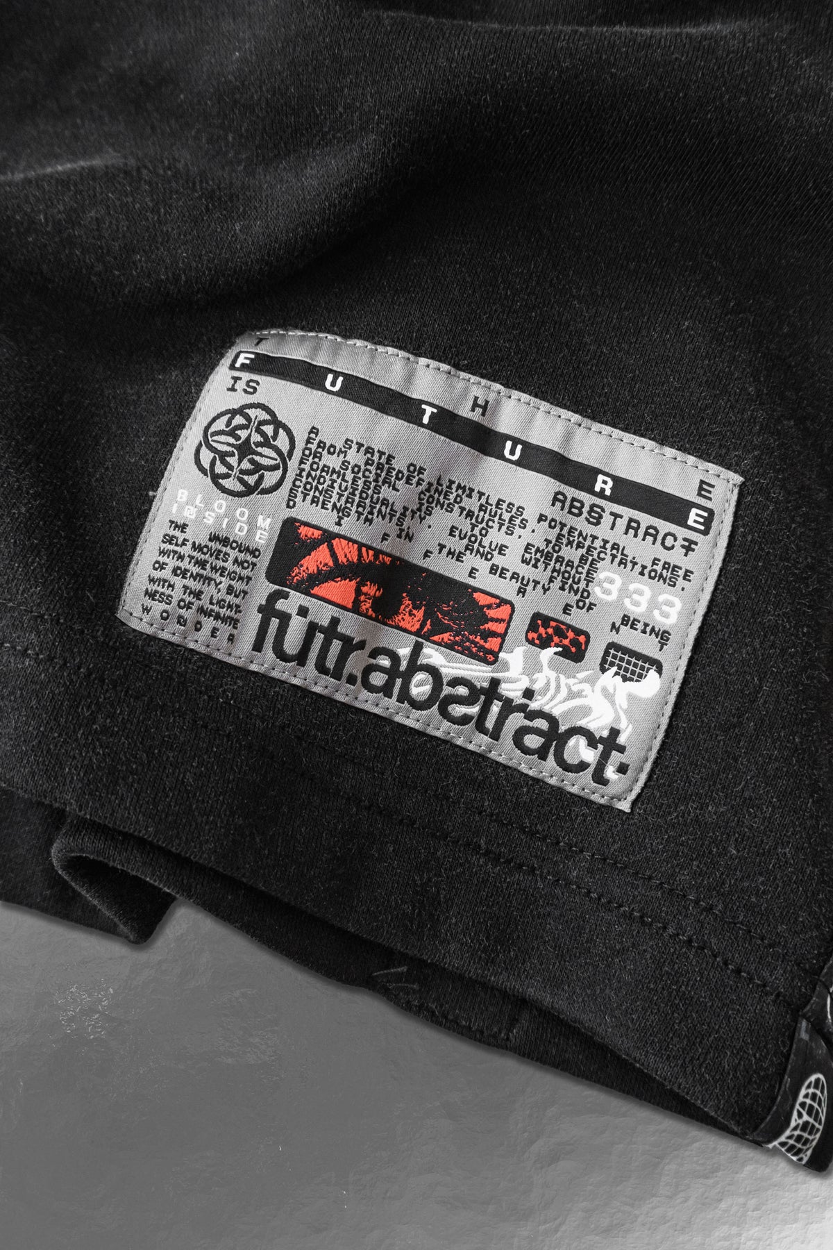 BEYOND_FORM [V1] :: ACIDWASH.SHORTS // above-knee fit 340GSM - Gallery image 1