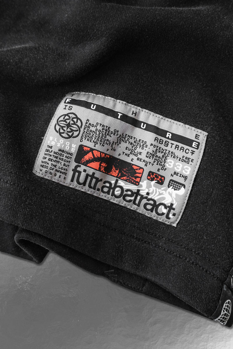 BEYOND_FORM [V1] :: ACIDWASH.SHORTS // above-knee fit 340GSM - Gallery image 1