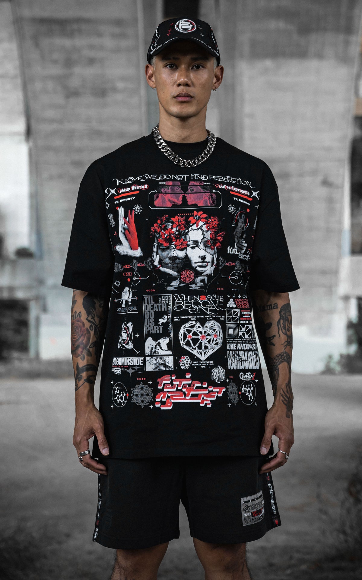 TIL_INFINITY V2 :: BLK TEE // 260gsm