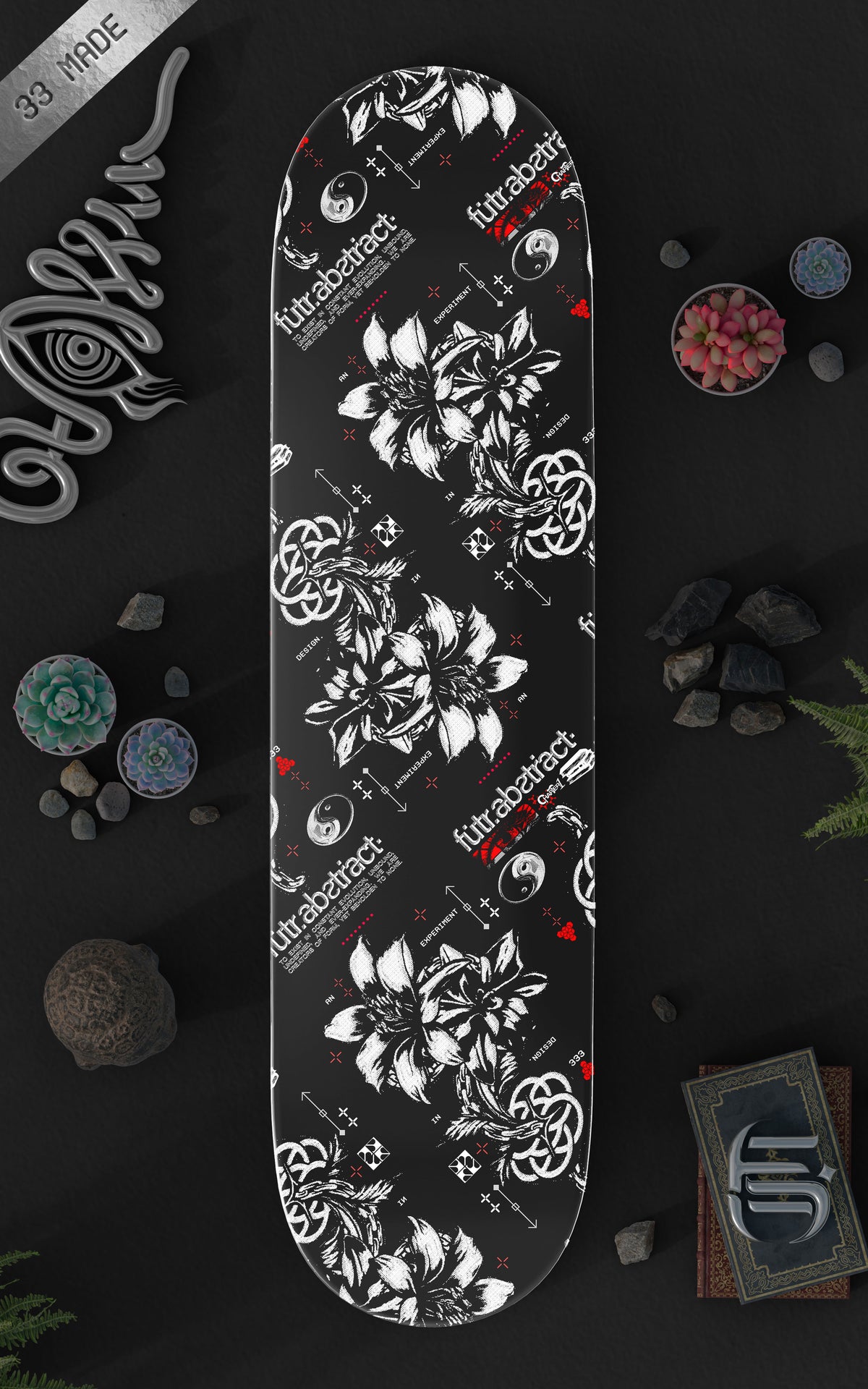 SEED BLOOM [V1] :: 8” BLK DECK LE 33