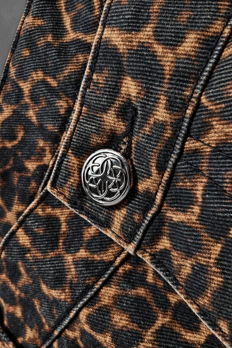 LOST IN NOSTALGIA :: FUTR.DENIM_002 // DISTRESSED LEOPARD PANTS - Gallery image 3