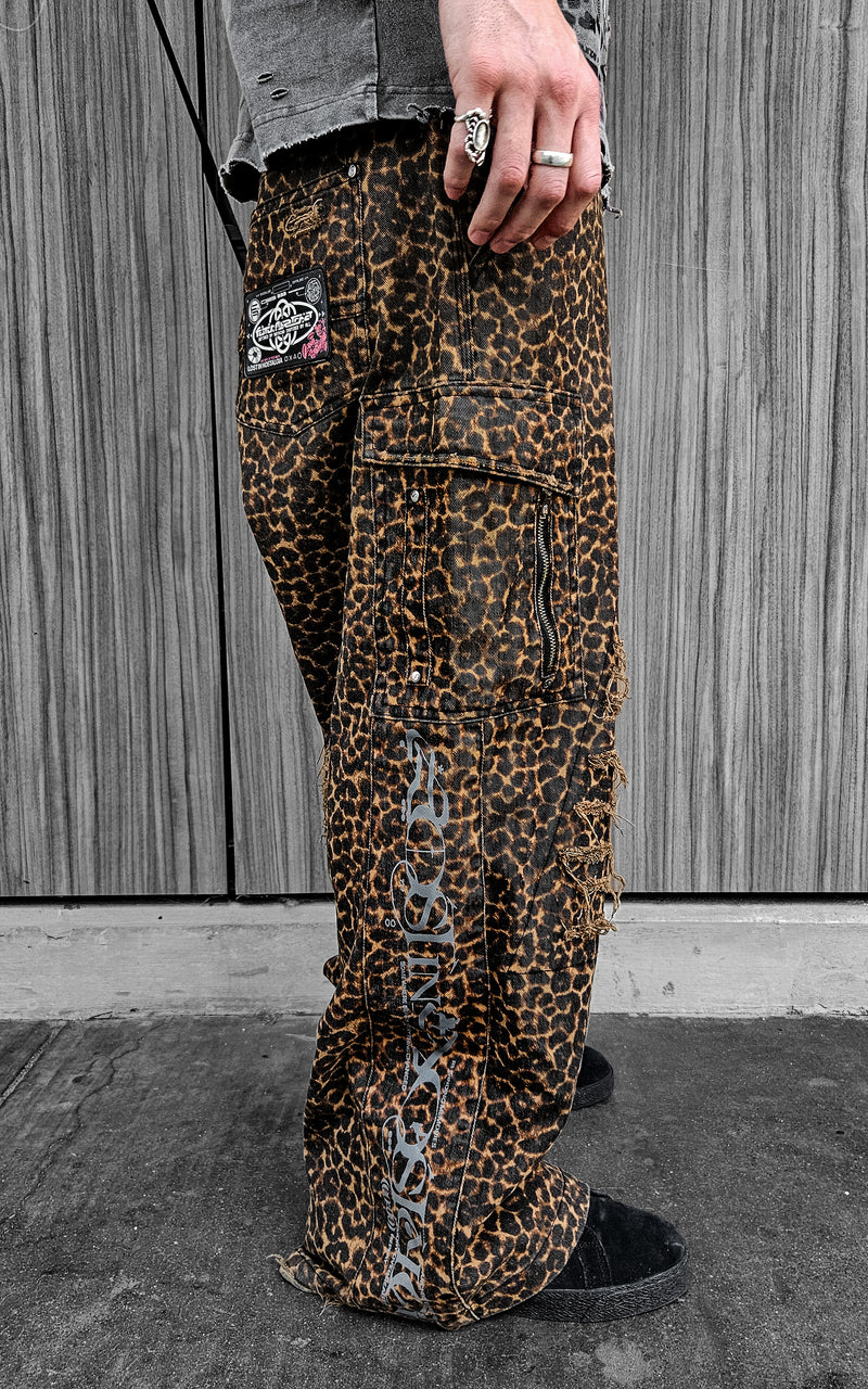 LOST IN NOSTALGIA :: FUTR.DENIM_002 // DISTRESSED LEOPARD PANTS
