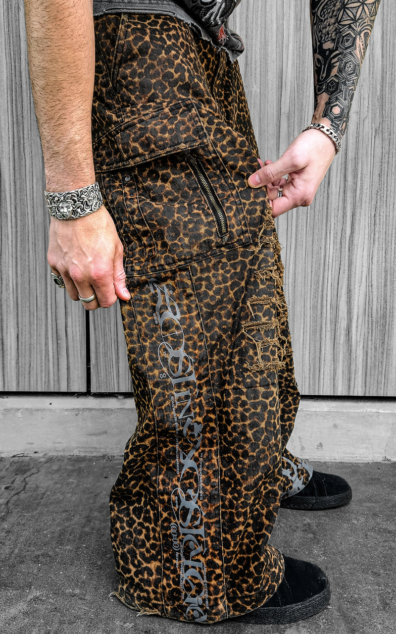 LOST IN NOSTALGIA :: FUTR.DENIM_002 // DISTRESSED LEOPARD PANTS