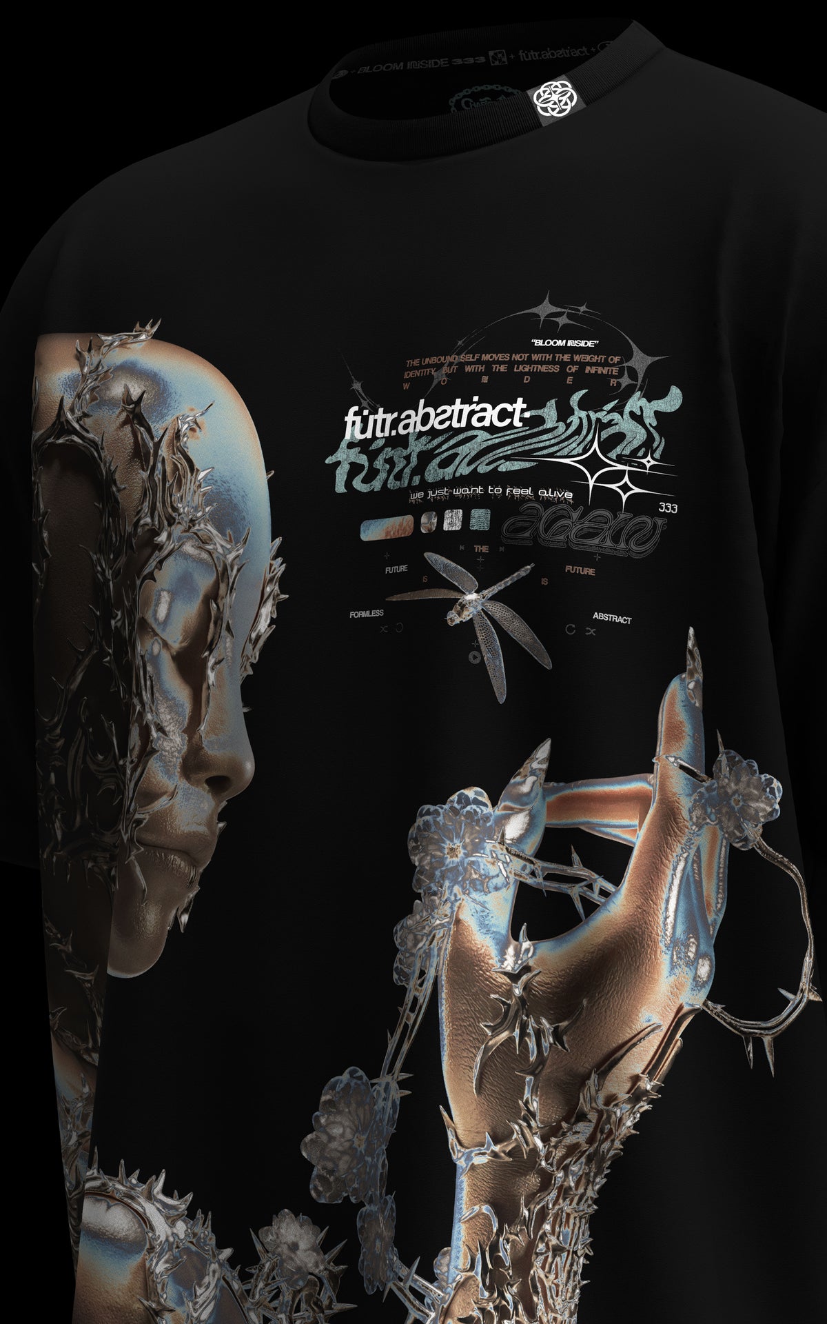 METAMORPHOSIS [ALIVE AGAIN] :: BLK TEE // 260gsm