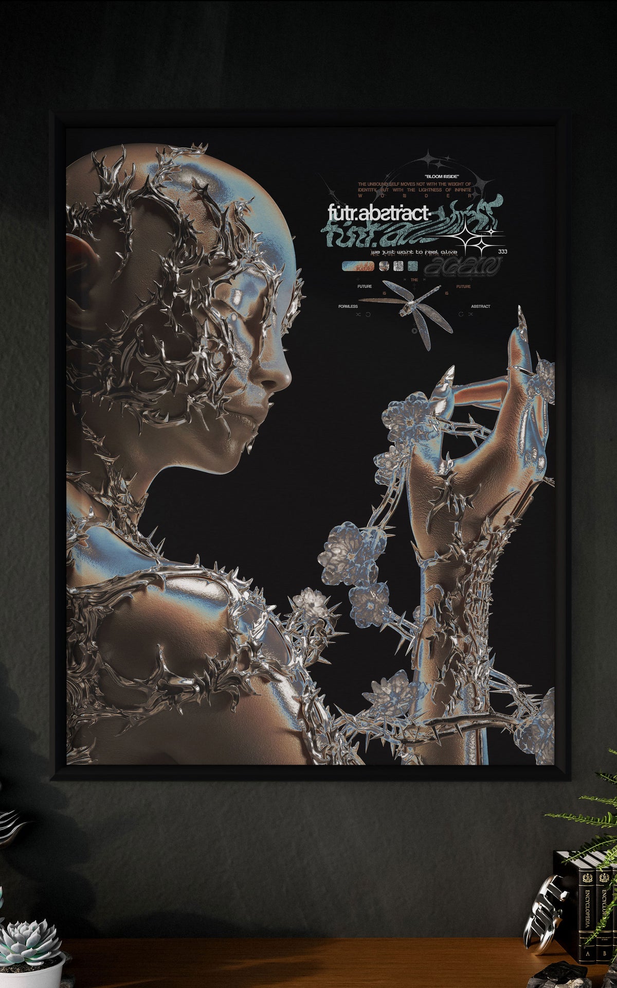 METAMORPHOSIS [ALIVE AGAIN] V1 :: BLK // FRAMED_CANVAS