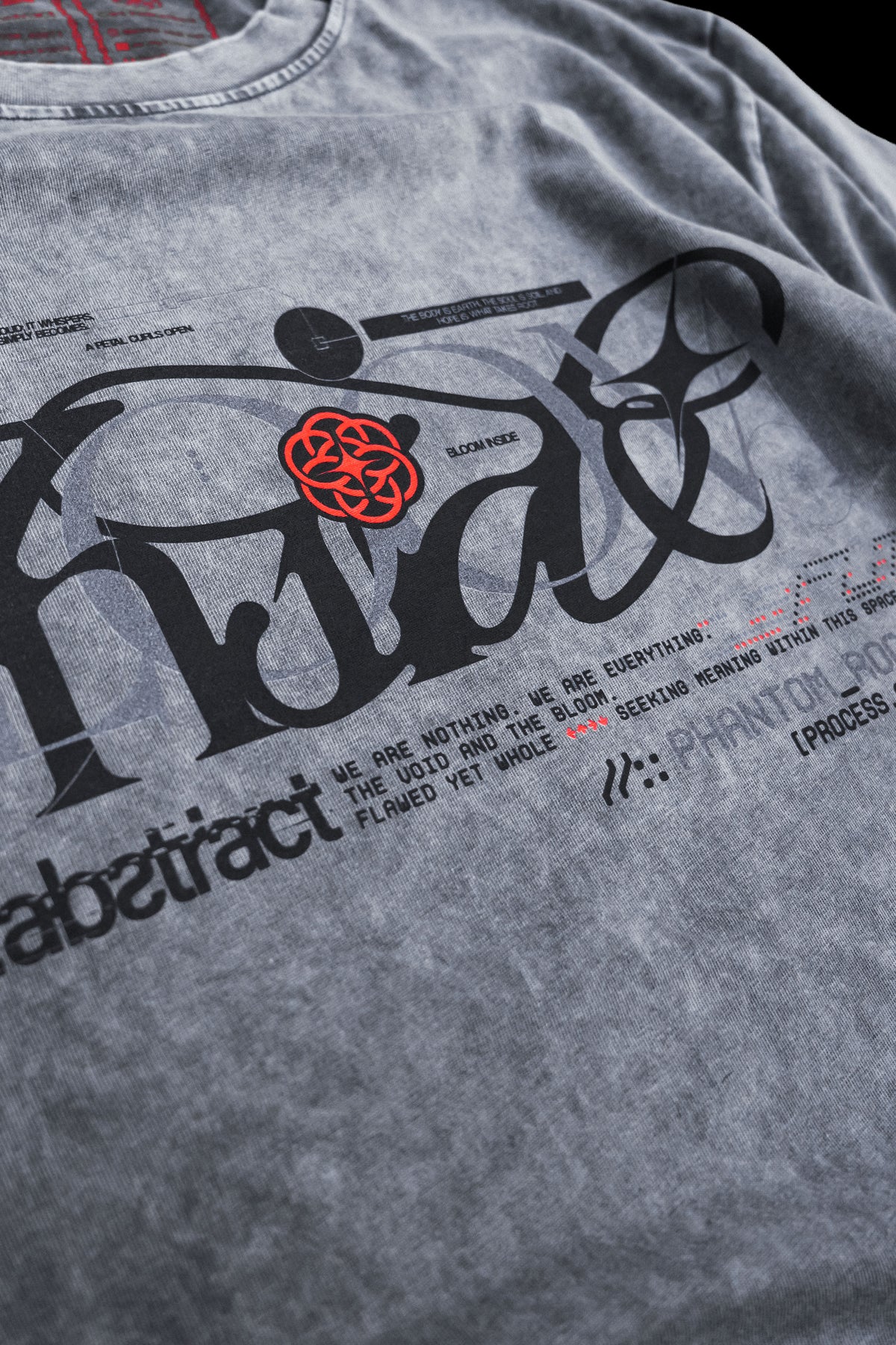 PHANTOM_ROOTS [V2] :: STONEWASH TEE // 260gsm