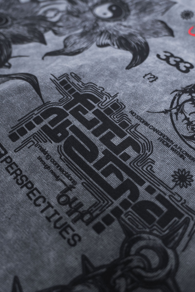 PHANTOM_ROOTS [V2] :: STONEWASH TEE // 260gsm - Gallery image 7