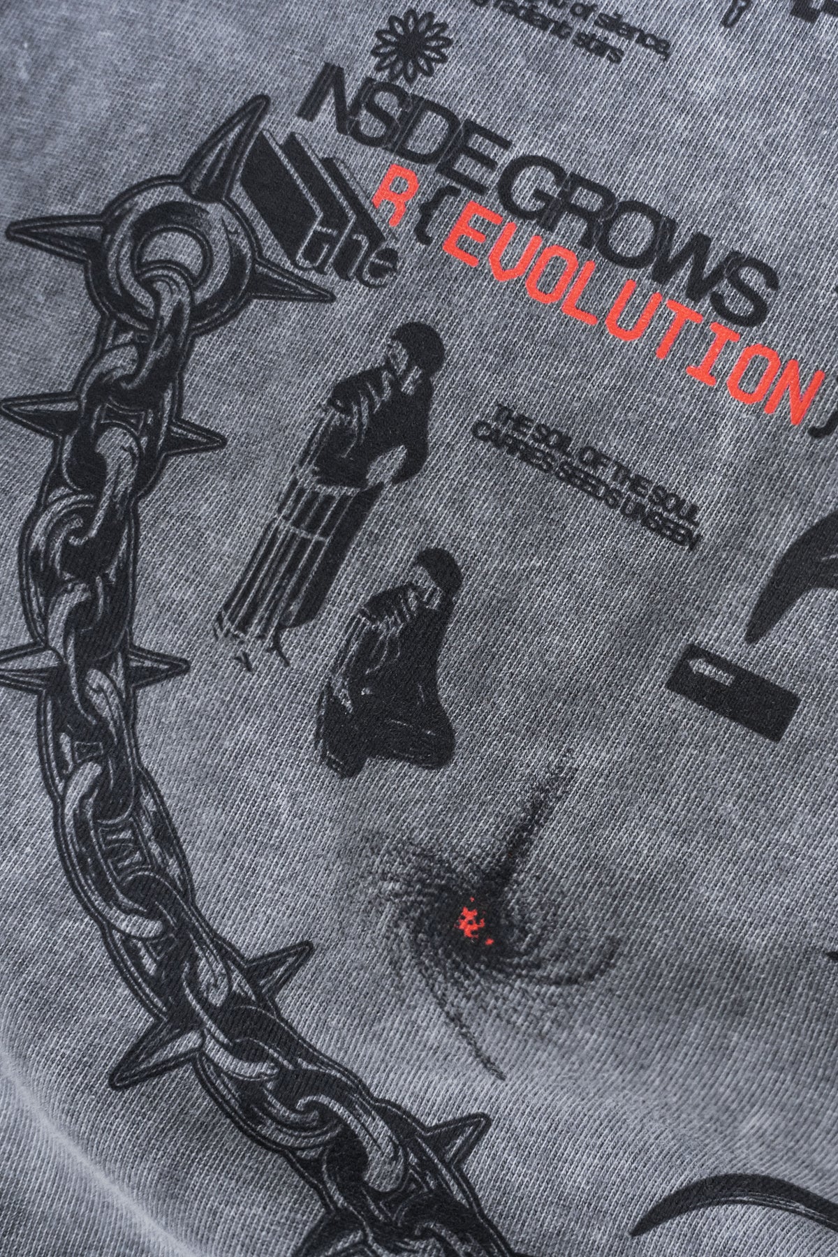PHANTOM_ROOTS [V2] :: STONEWASH TEE // 260gsm - Gallery image 4