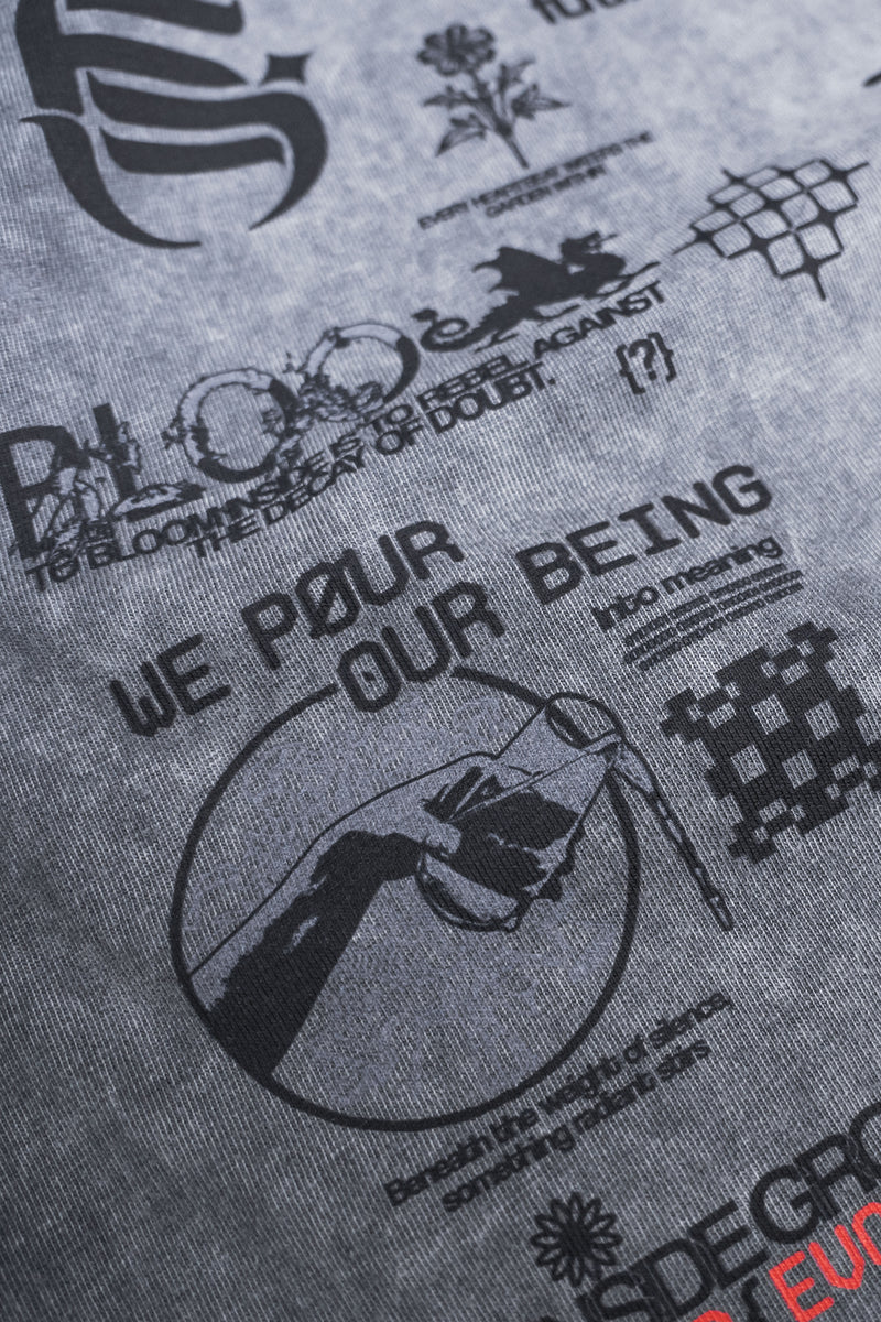 PHANTOM_ROOTS [V2] :: STONEWASH TEE // 260gsm - Gallery image 3