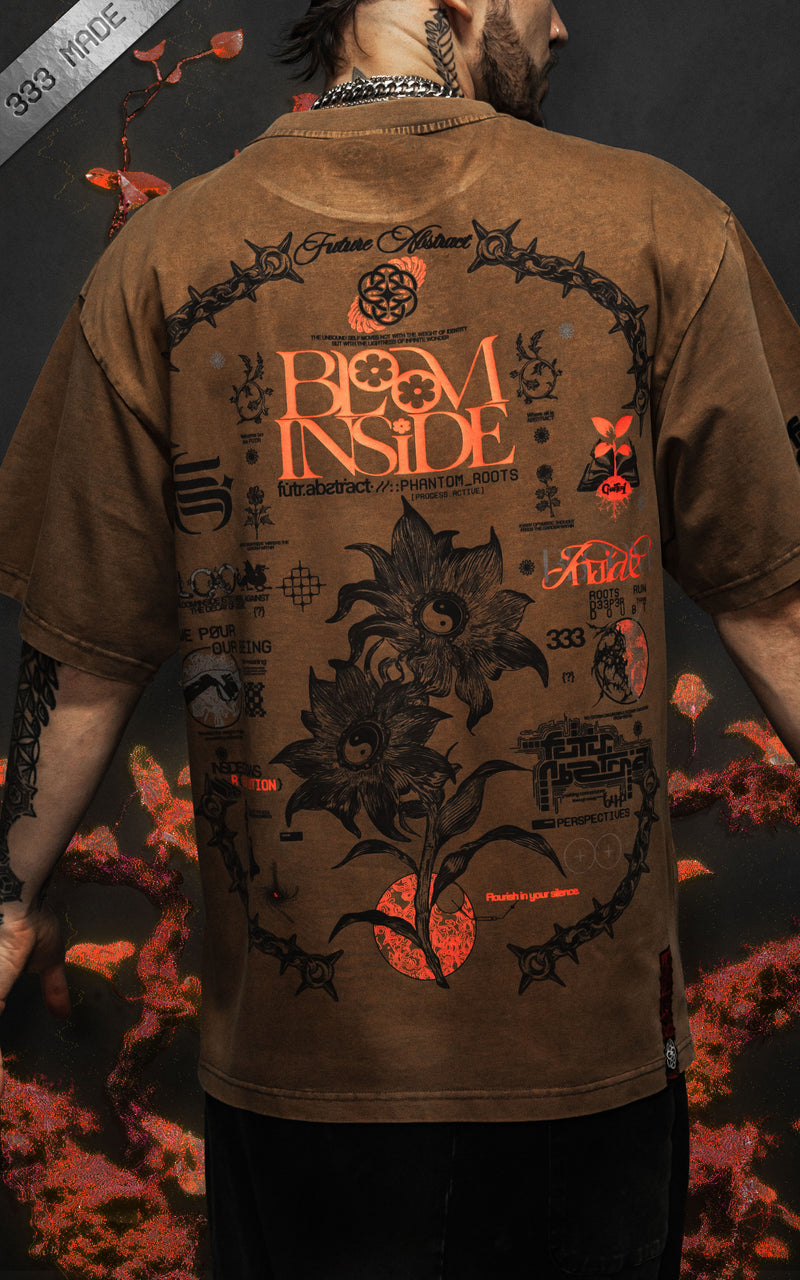PHANTOM_ROOTS [V1] :: STONEWASH TEE // 260gsm
