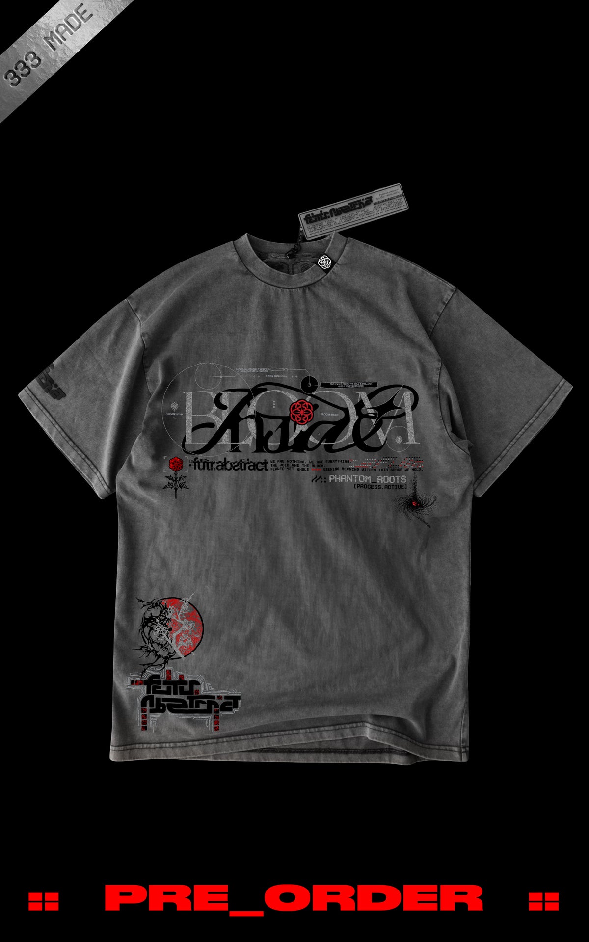 SHIPS 1.20 :: PHANTOM_ROOTS [V2] :: STONEWASH TEE // 260gsm