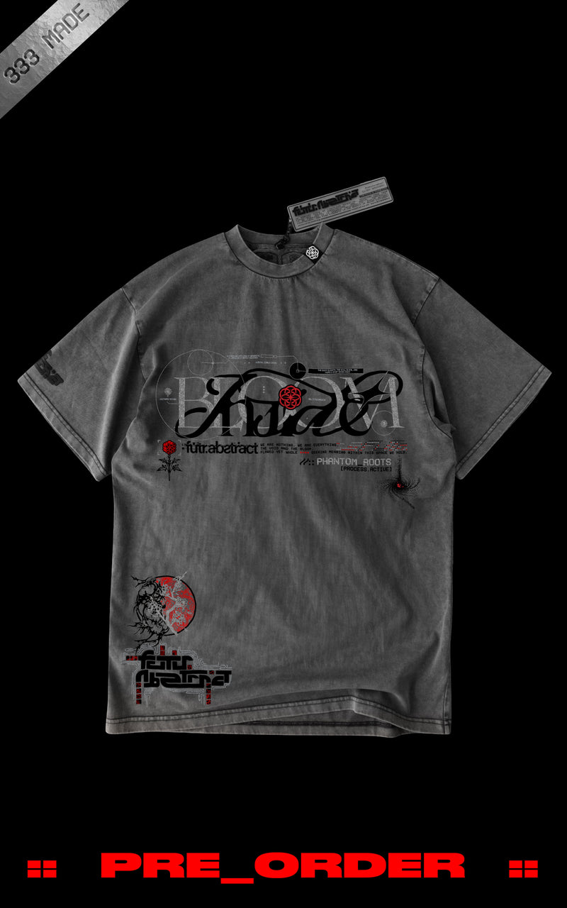 SHIPS 1.20 :: PHANTOM_ROOTS [V2] :: STONEWASH TEE // 260gsm
