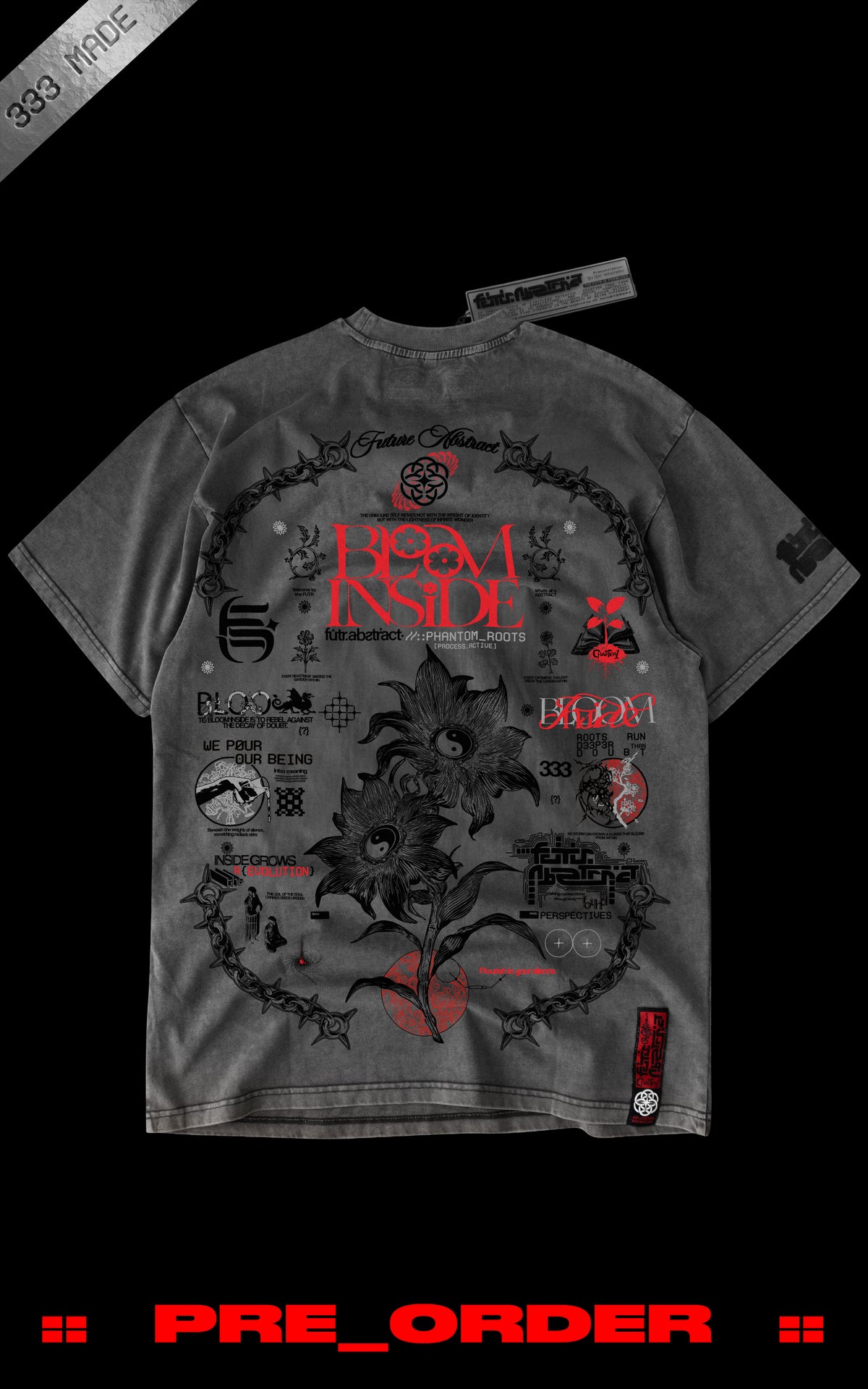 SHIPS 1.20 :: PHANTOM_ROOTS [V2] :: STONEWASH TEE // 260gsm