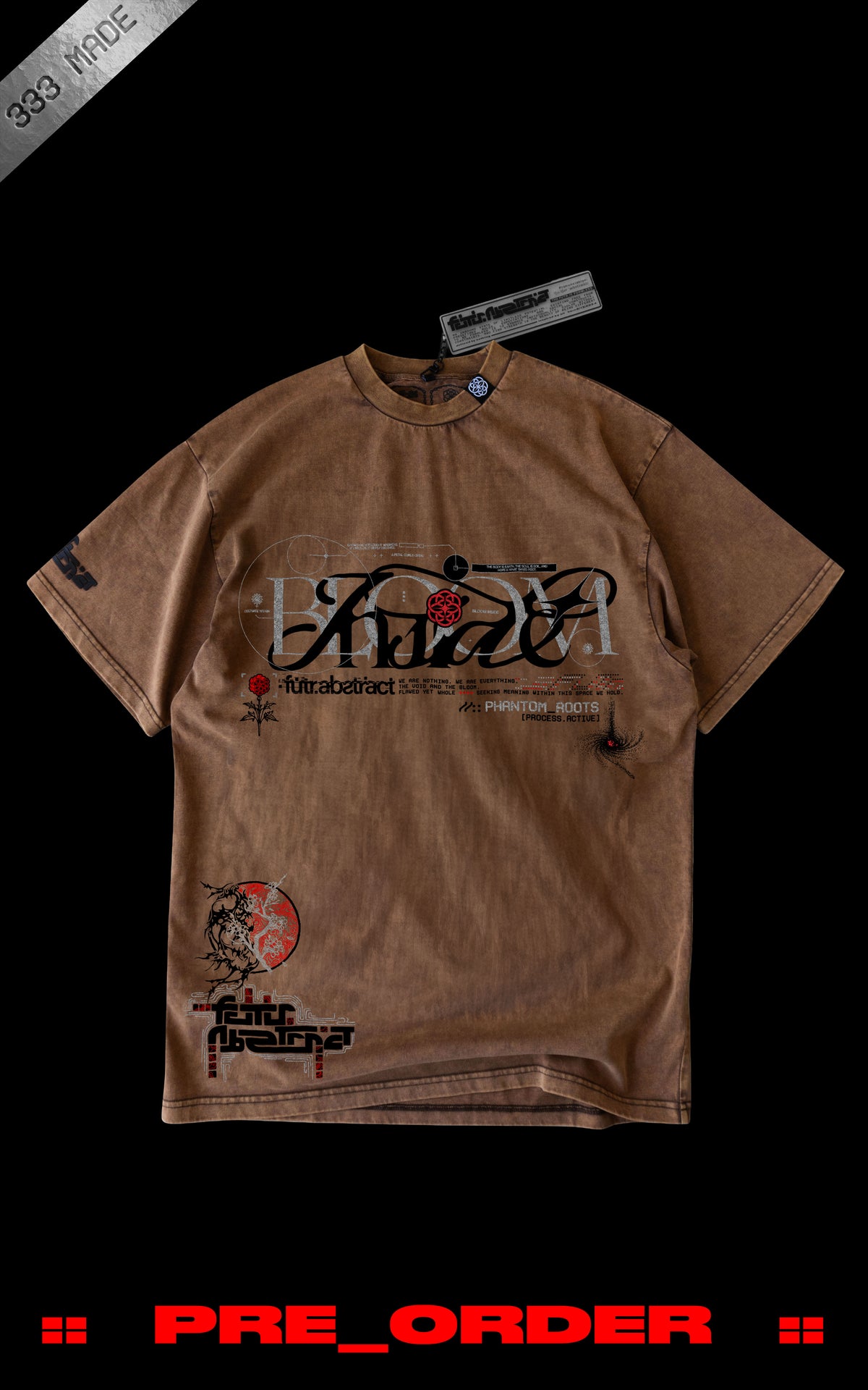 SHIPS 1.20 :: PHANTOM_ROOTS [V1] :: STONEWASH TEE // 260gsm