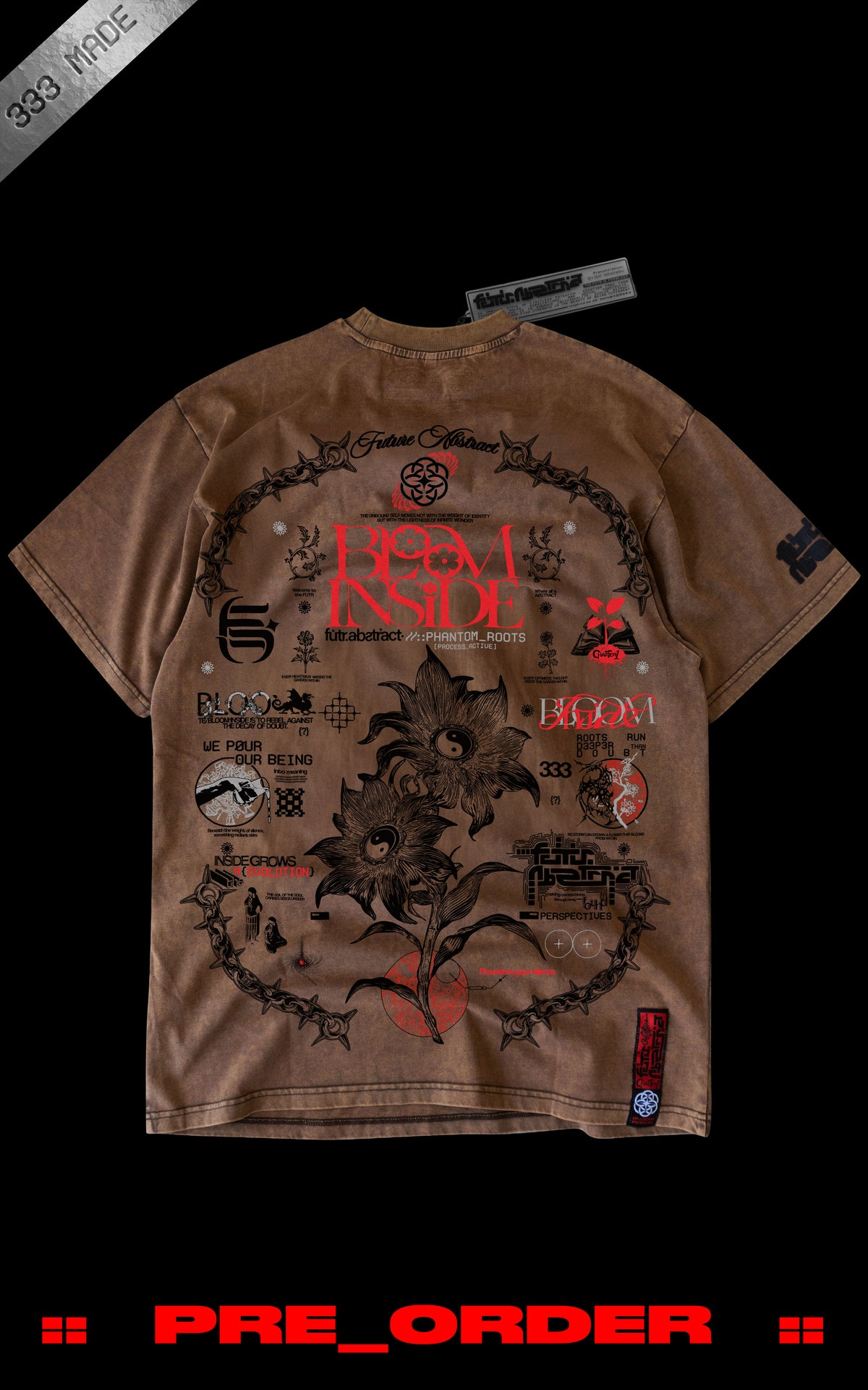 SHIPS 1.20 :: PHANTOM_ROOTS [V1] :: STONEWASH TEE // 260gsm