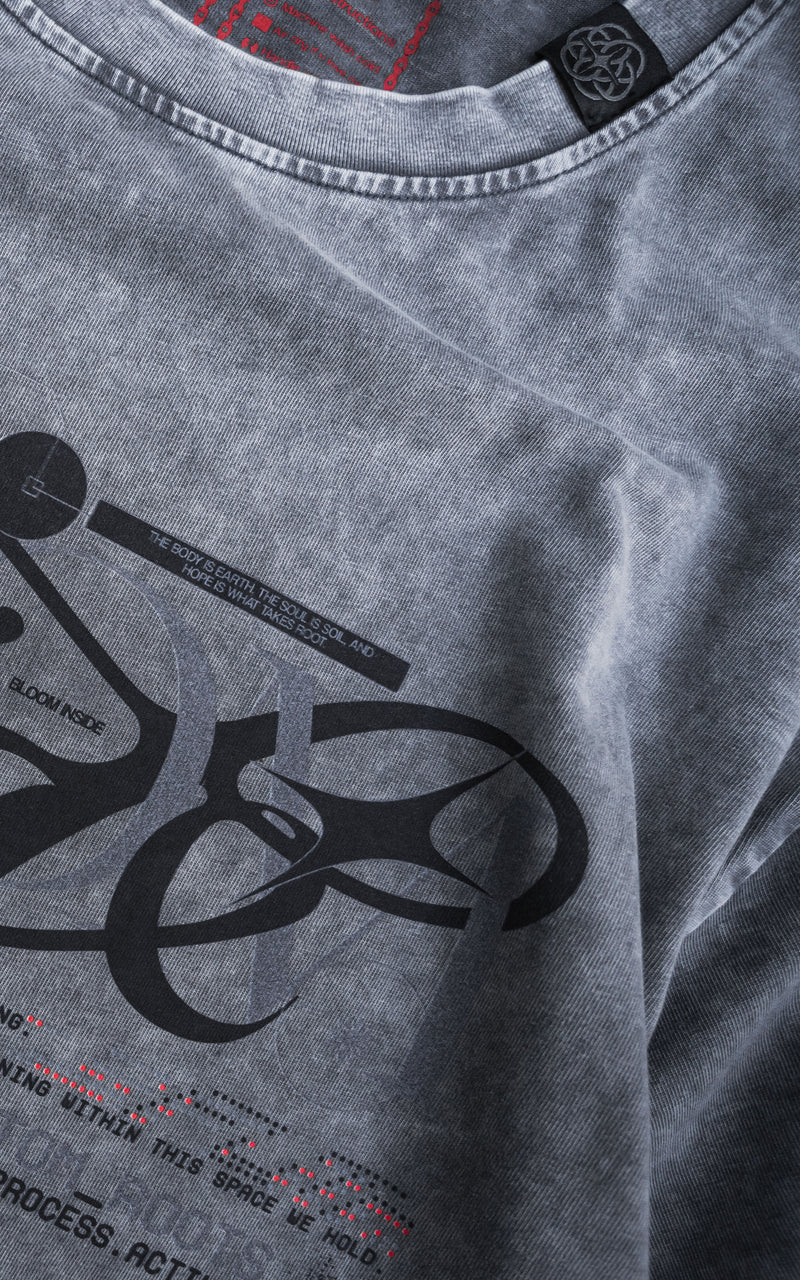 PHANTOM_ROOTS [V2] :: STONEWASH TEE // 260gsm - Gallery image 6