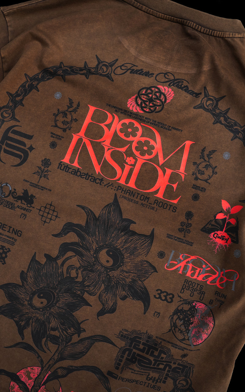 PHANTOM_ROOTS [V1] :: STONEWASH TEE // 260gsm