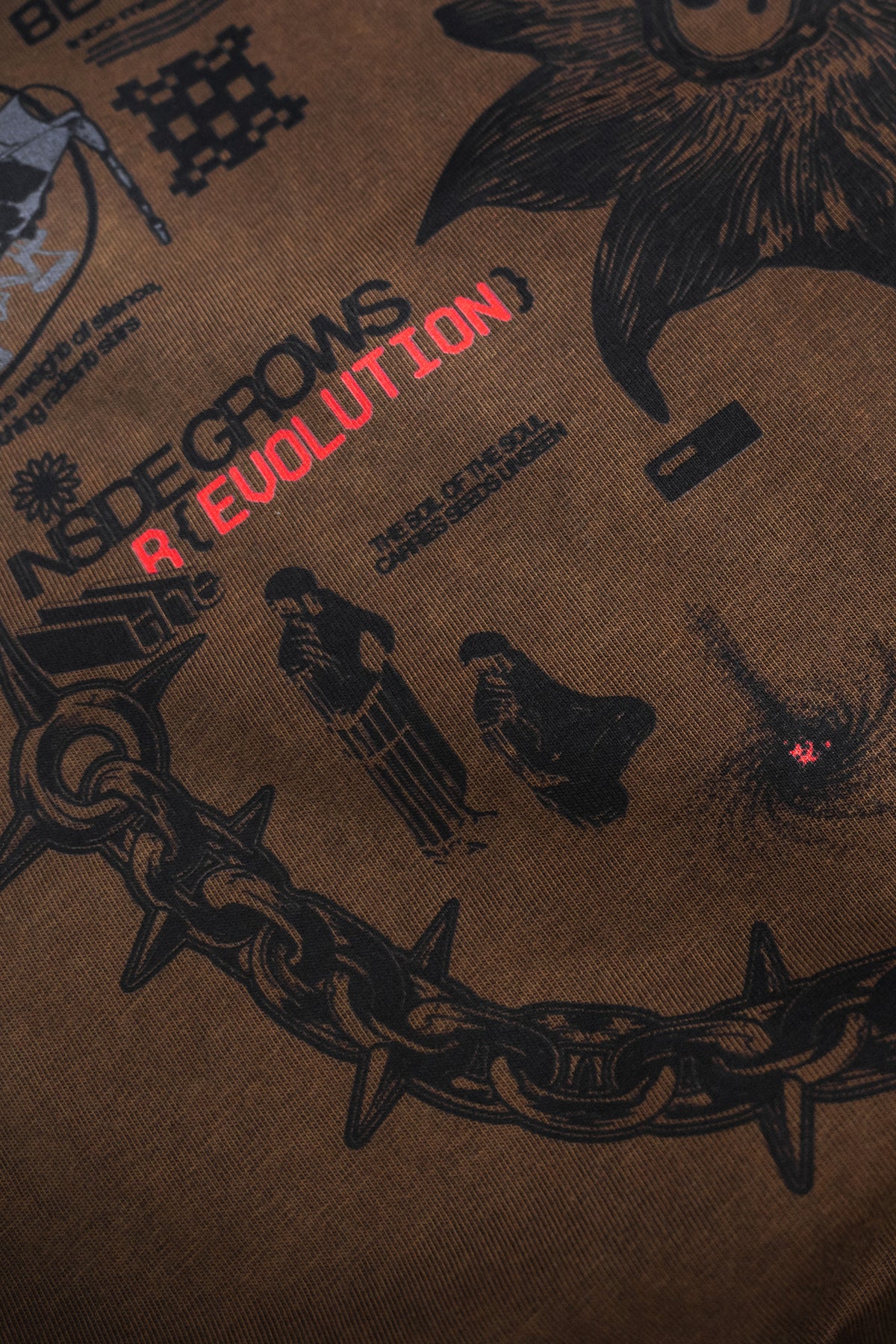 PHANTOM_ROOTS [V1] :: STONEWASH TEE // 260gsm - Gallery image 4