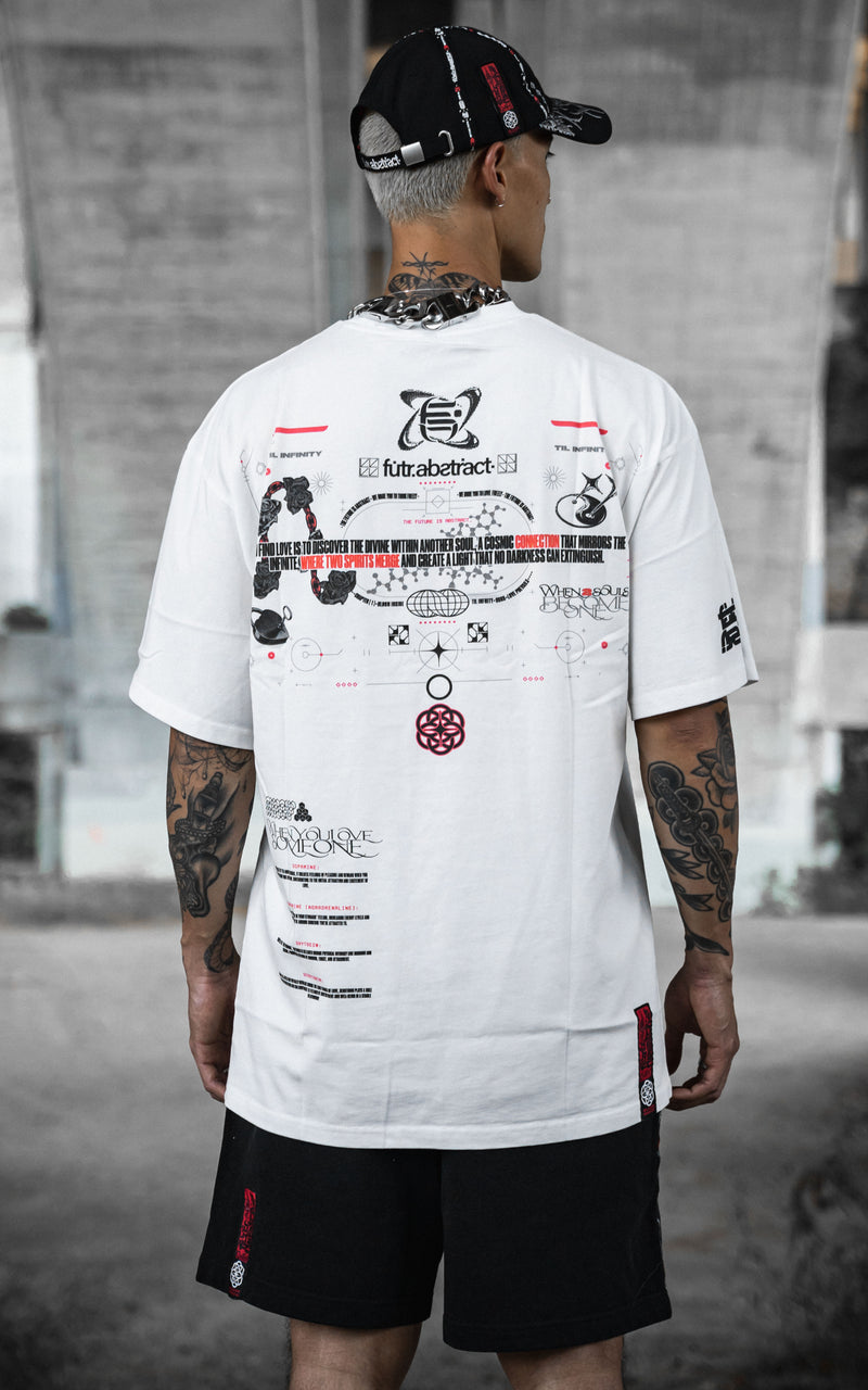 TIL_INFINITY V1 :: WHITE TEE // 260gsm