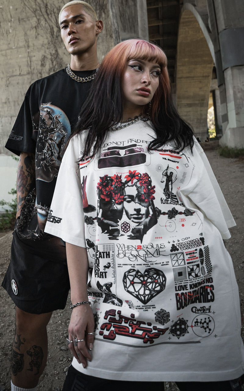 TIL_INFINITY V1 :: WHITE TEE // 260gsm