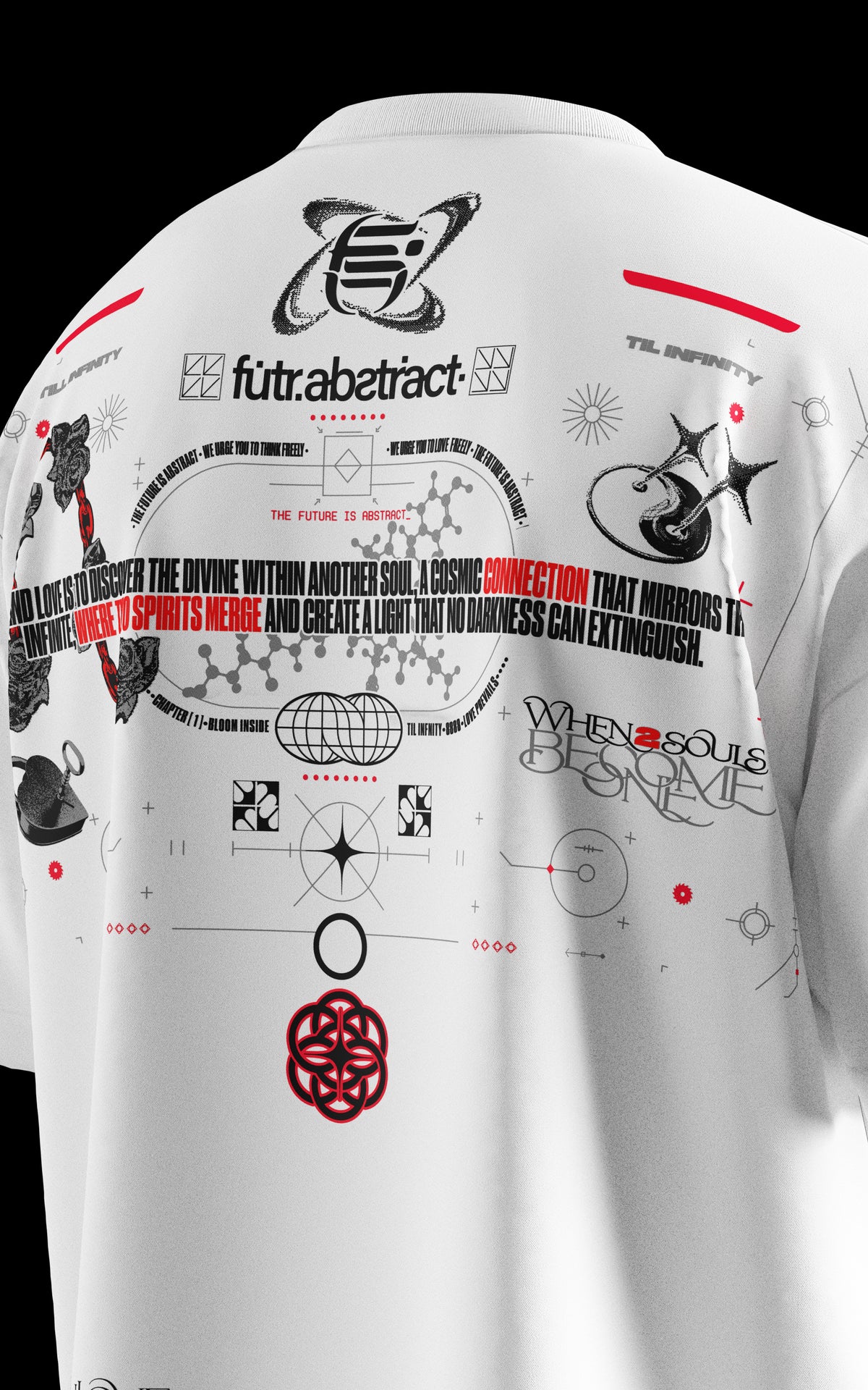 TIL_INFINITY V1 :: WHITE TEE // 260gsm