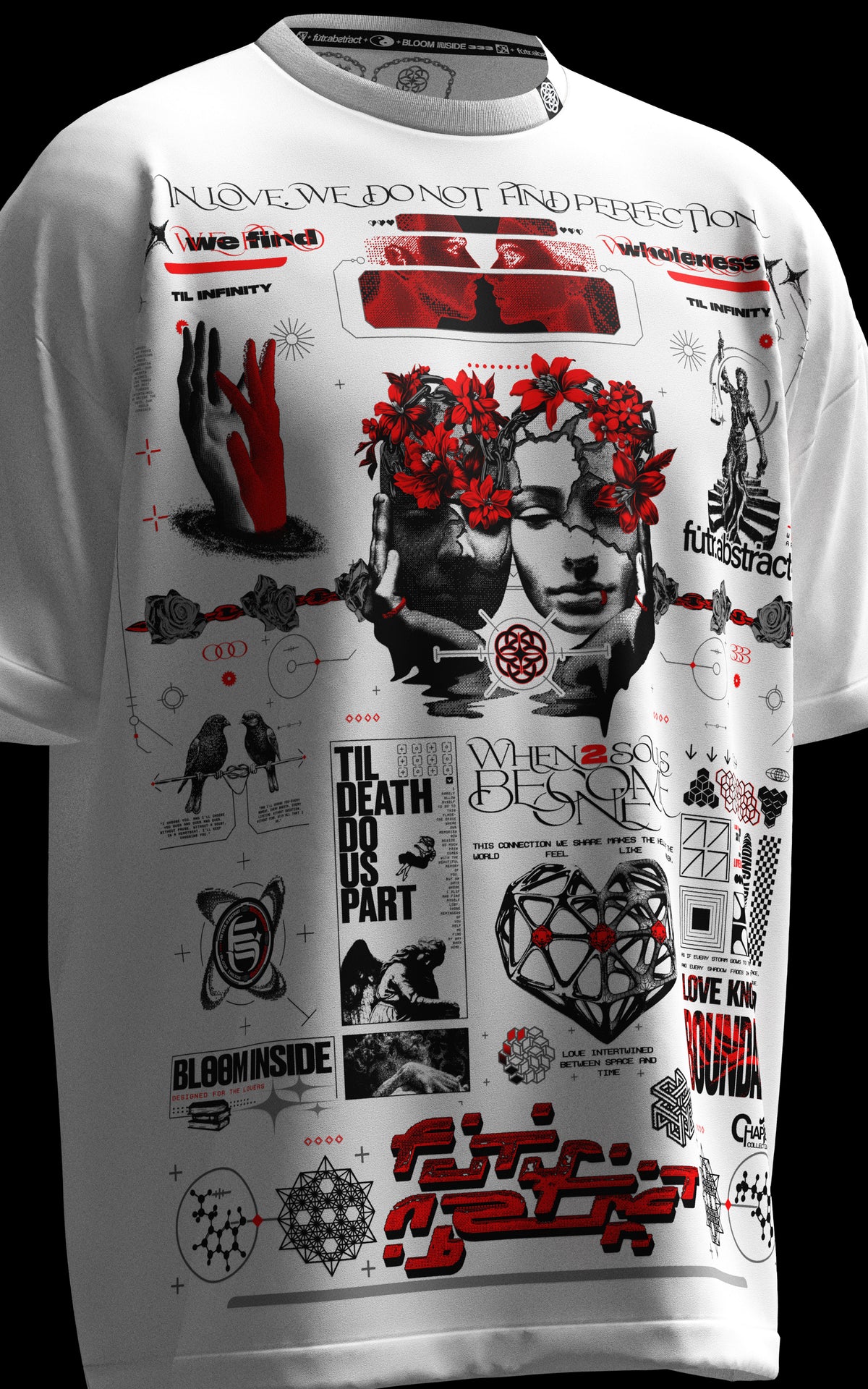 TIL_INFINITY V1 :: WHITE TEE // 260gsm