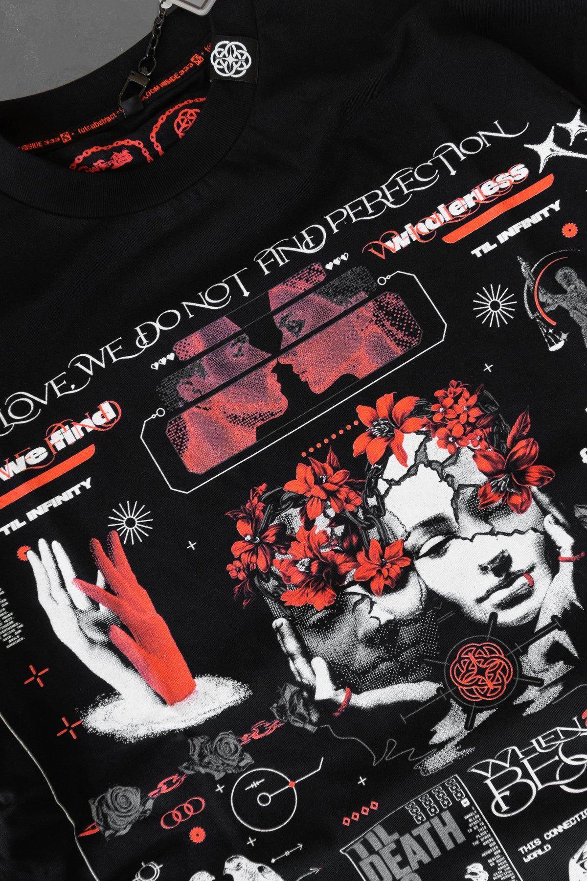 TIL_INFINITY V2 :: BLK TEE // 260gsm - Gallery image 4