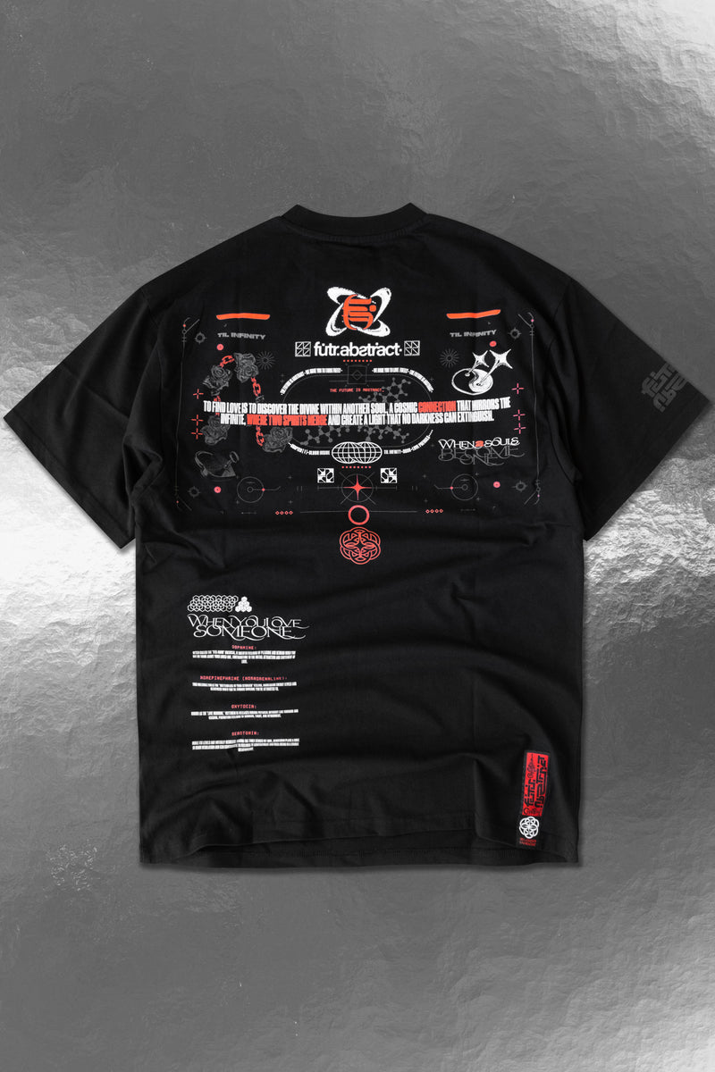 TIL_INFINITY V2 :: BLK TEE // 260gsm - Gallery image 2