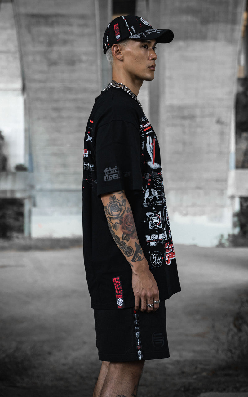 TIL_INFINITY V2 :: BLK TEE // 260gsm