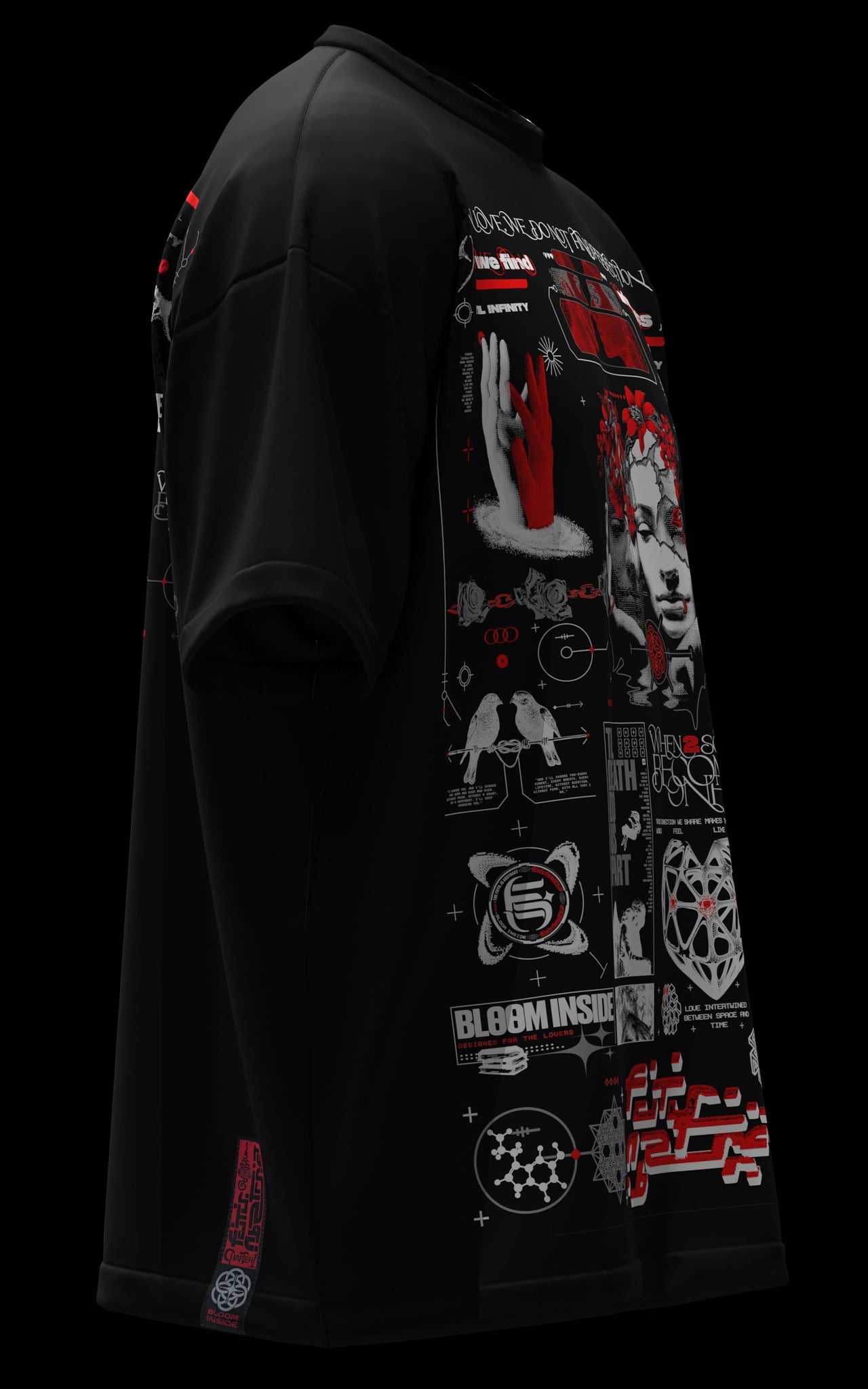 TIL_INFINITY V2 :: BLK TEE // 260gsm [SHIPS 8/22]