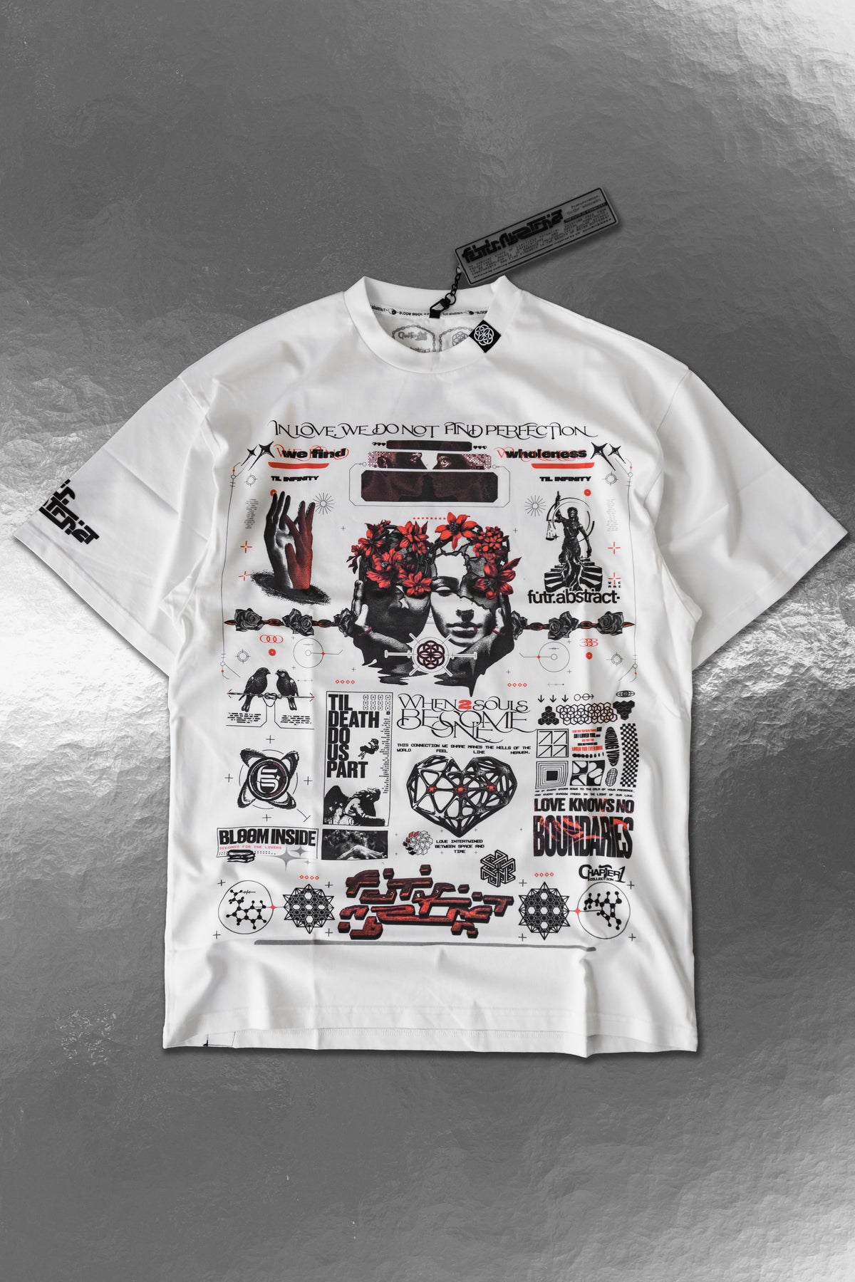 TIL_INFINITY V1 :: WHITE TEE // 260gsm - Gallery image 1