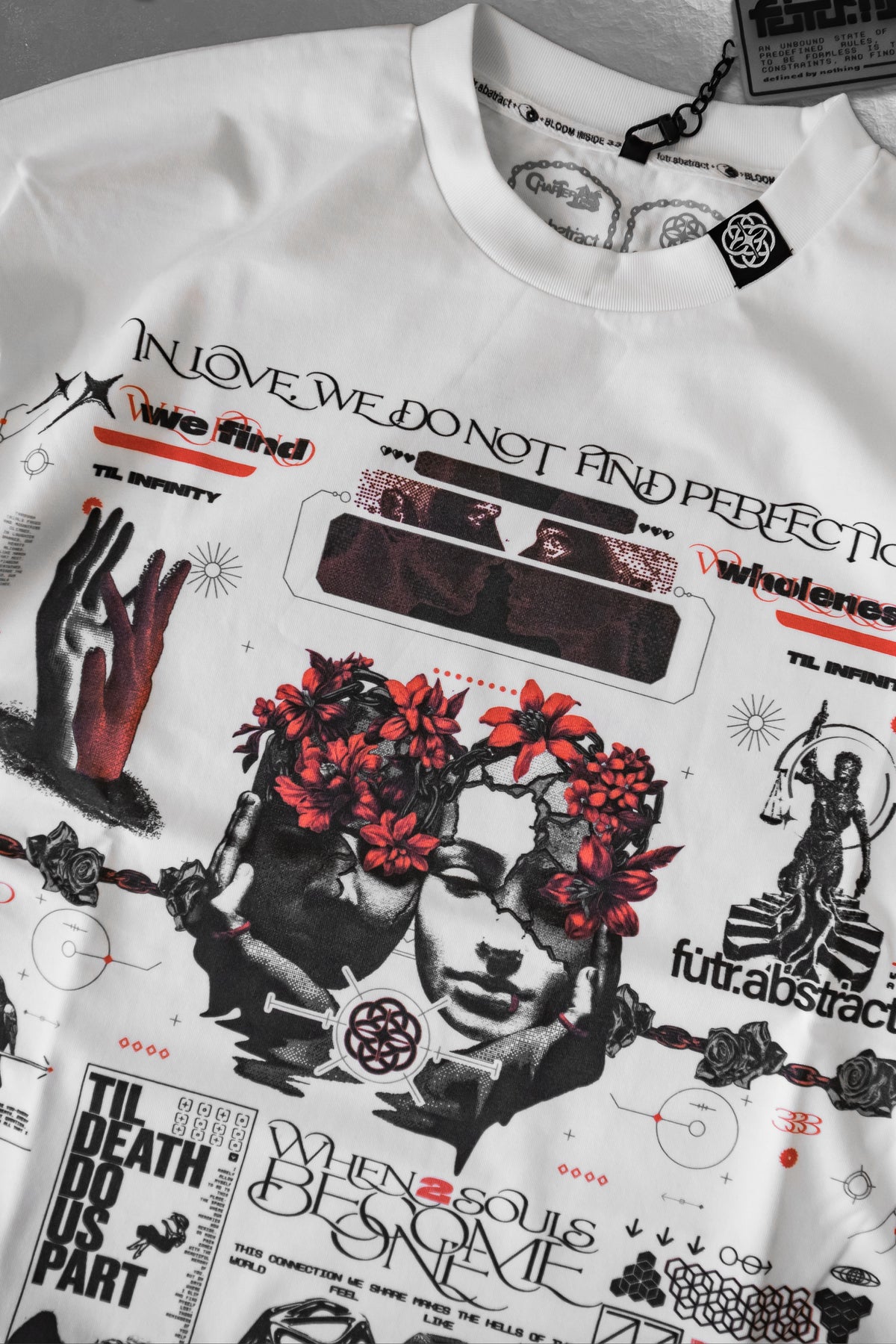 TIL_INFINITY V1 :: WHITE TEE // 260gsm - Gallery image 5